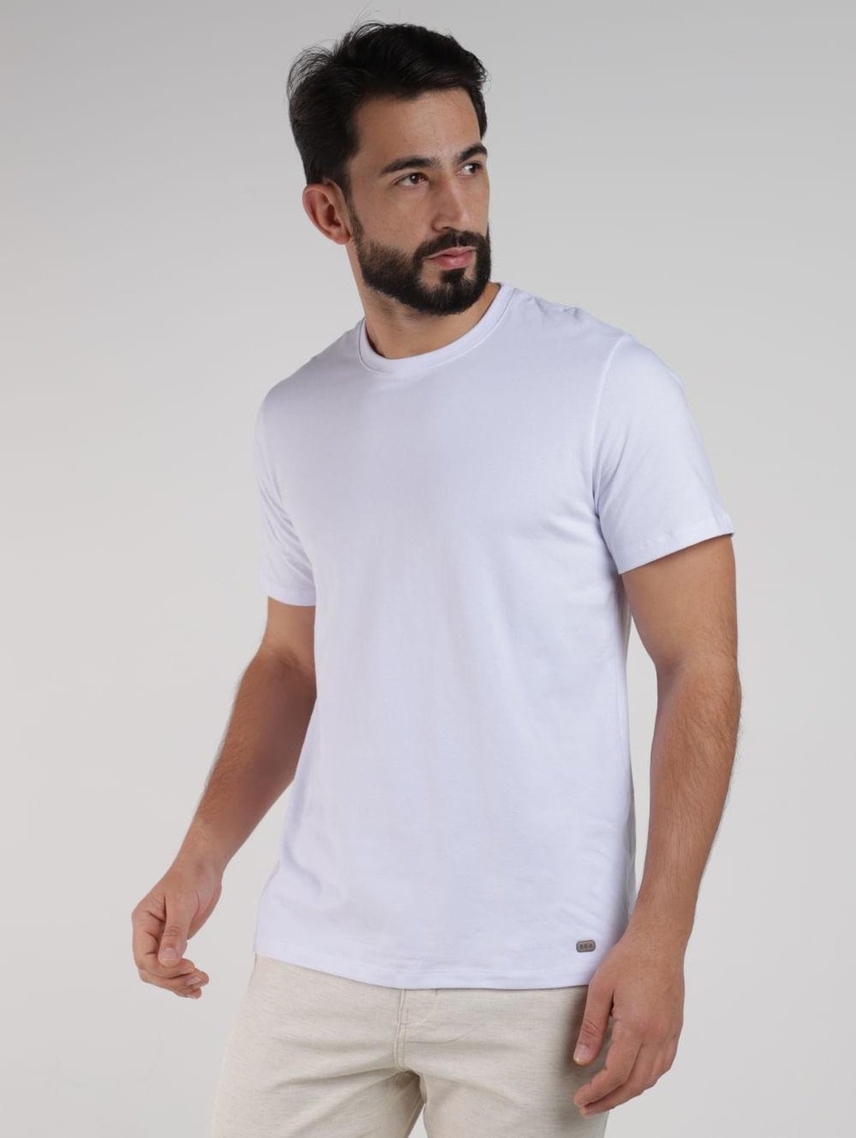 Camiseta Cotton Básica Masculina BRANCO