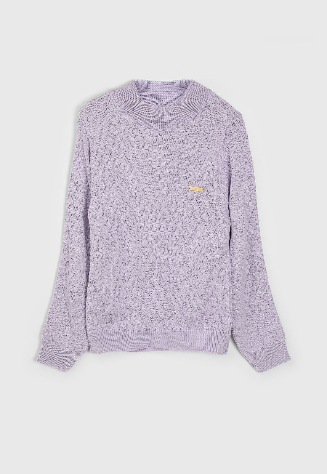 Infantil – Suéter Colorittá Tricot Lilás