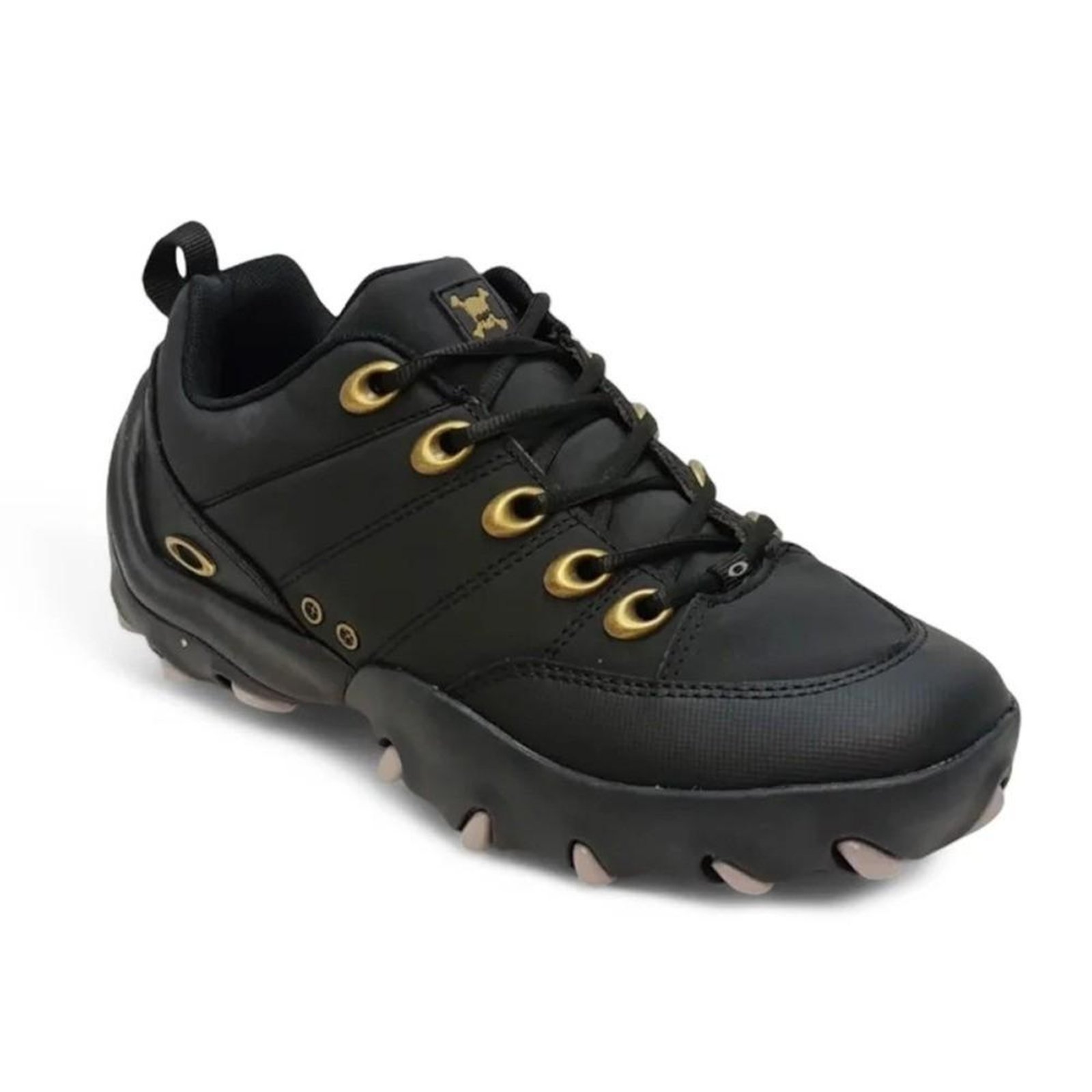 Vista 2 Tênis Oakley Air Strip SM26 Masculino Black/Gold preto black Oakley preto black