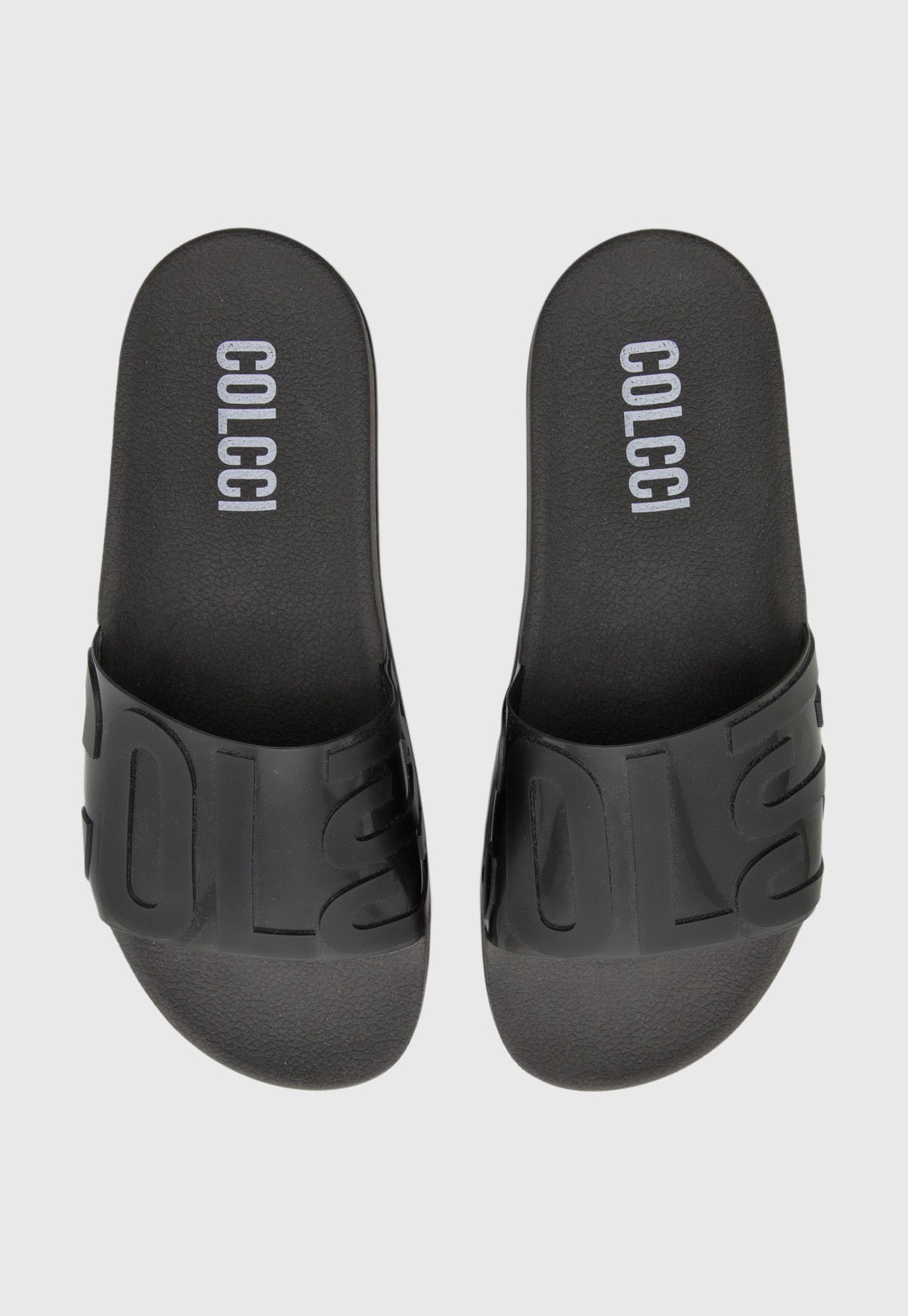 Chinelo Slide Colcci Logo Preto
