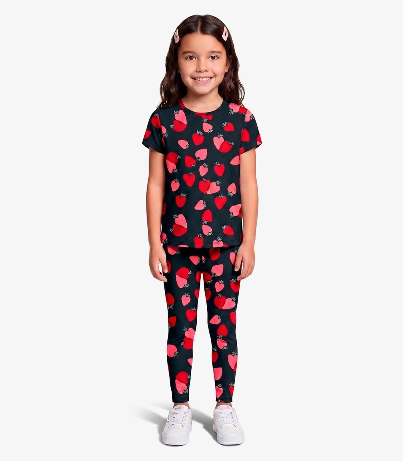 Infantil - Legging Feminina Em Cotton Leve Rovi Azul