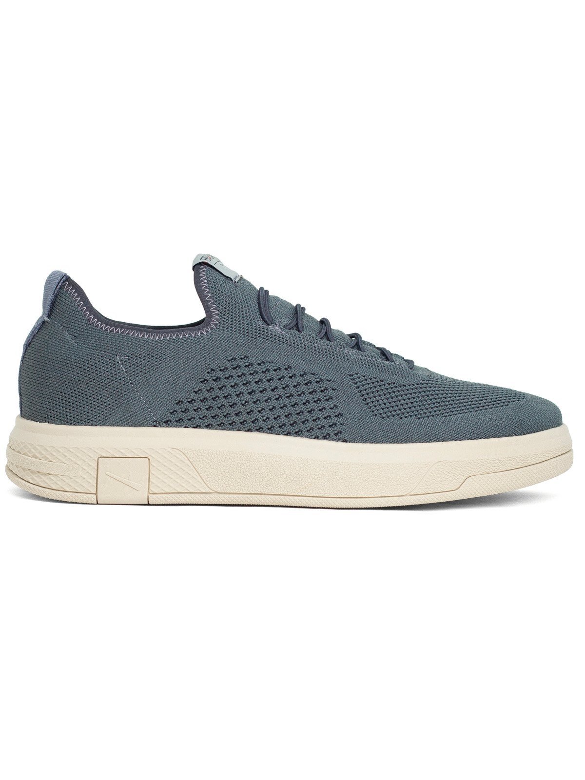 Tênis Masculino Ferracini Dream Knit Casual Cadarço Elástico Conforto Calce Fácil Cinza Chumbo
