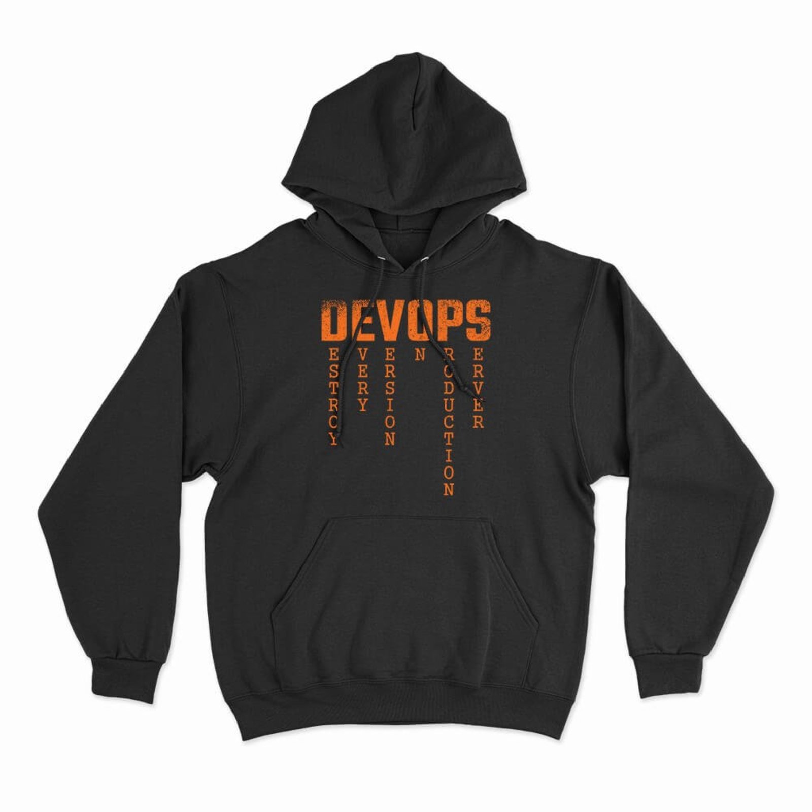 Moletom Com Capuz DevOps - Preto - Casual - Studio Geek