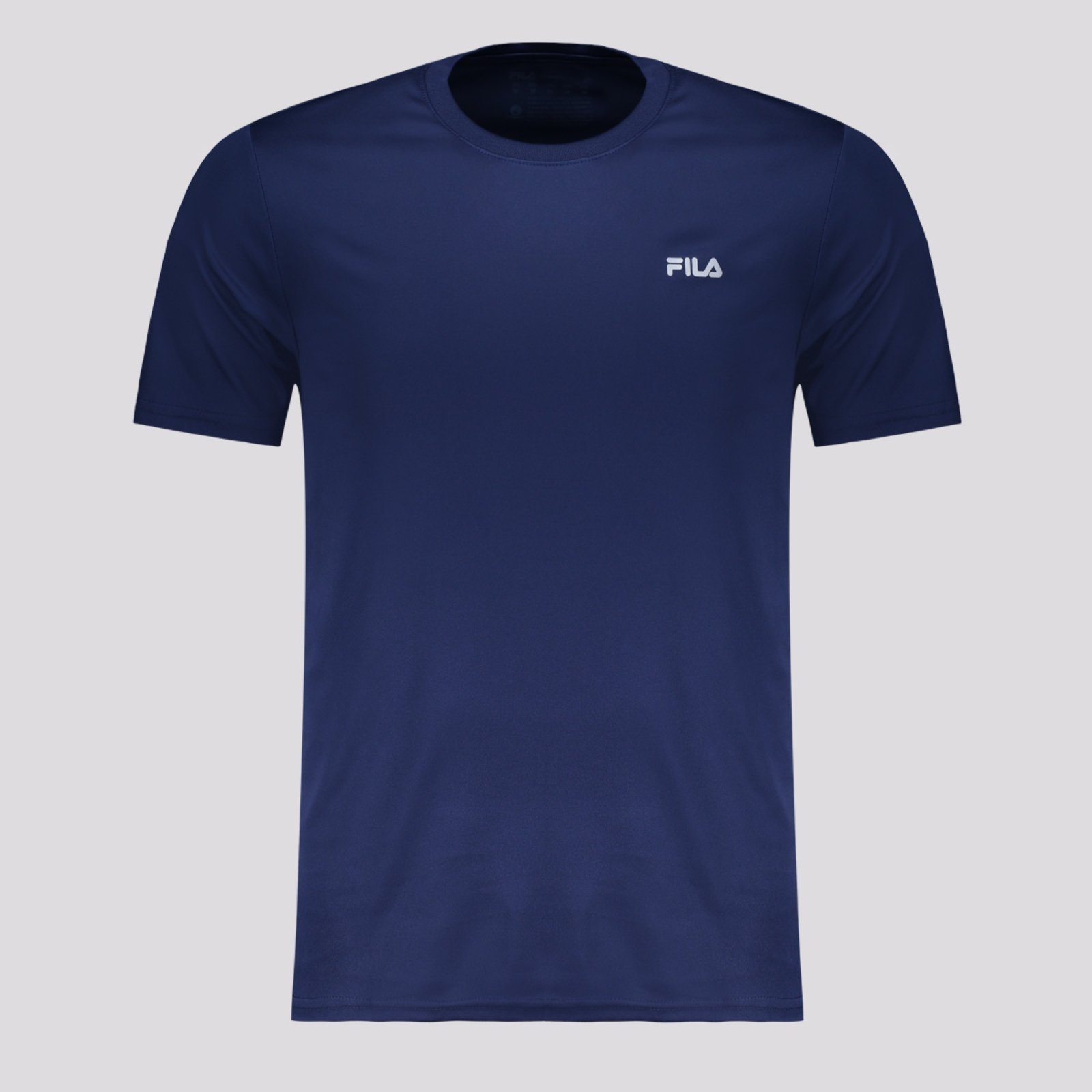 Vista 2 Camiseta Fila Basic Sports II Marinho e Prata azul marinho Fila azul marinho