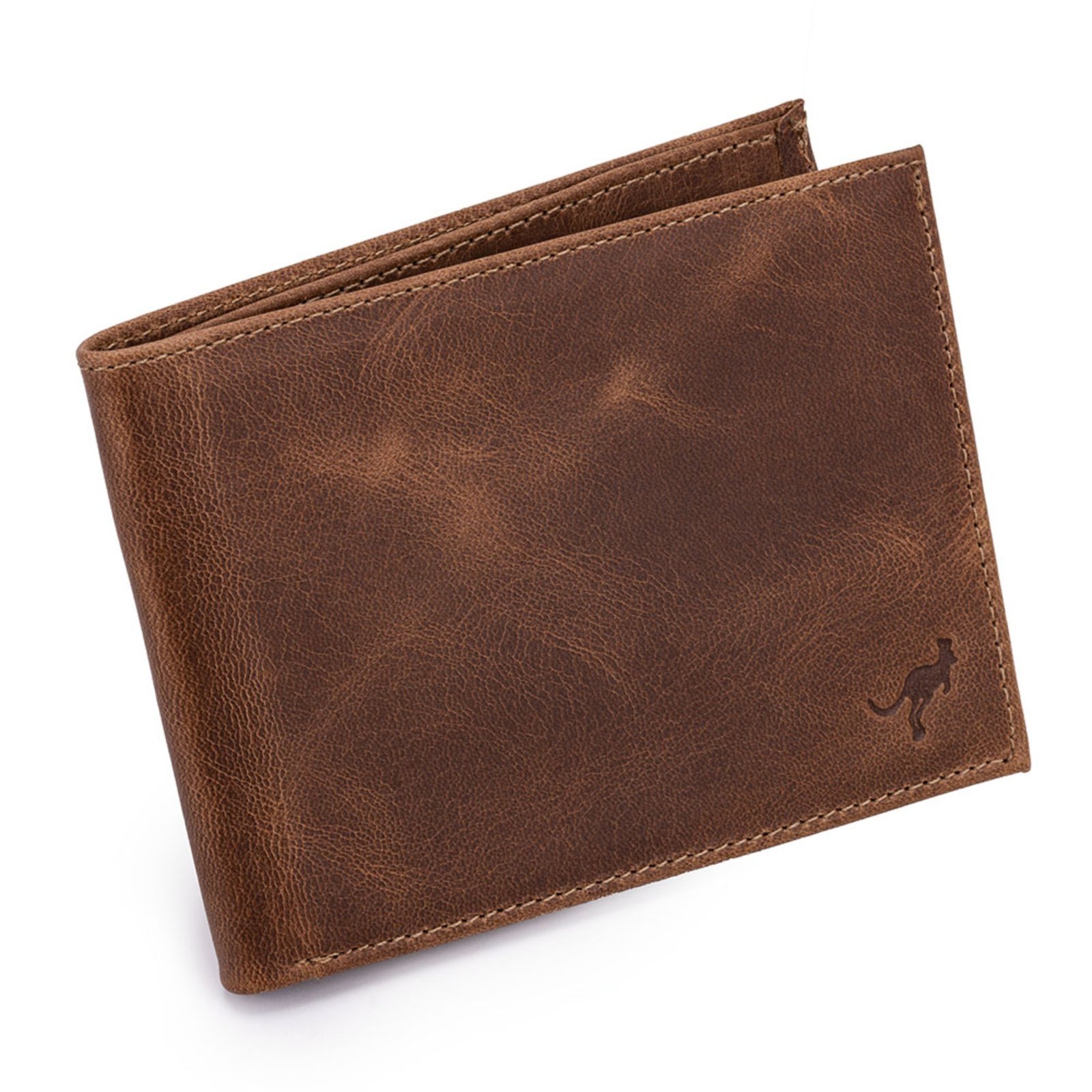 Carteira Masculina Luxo Couro Legítimo Rg-cédulas-cartões ello griff Marrom