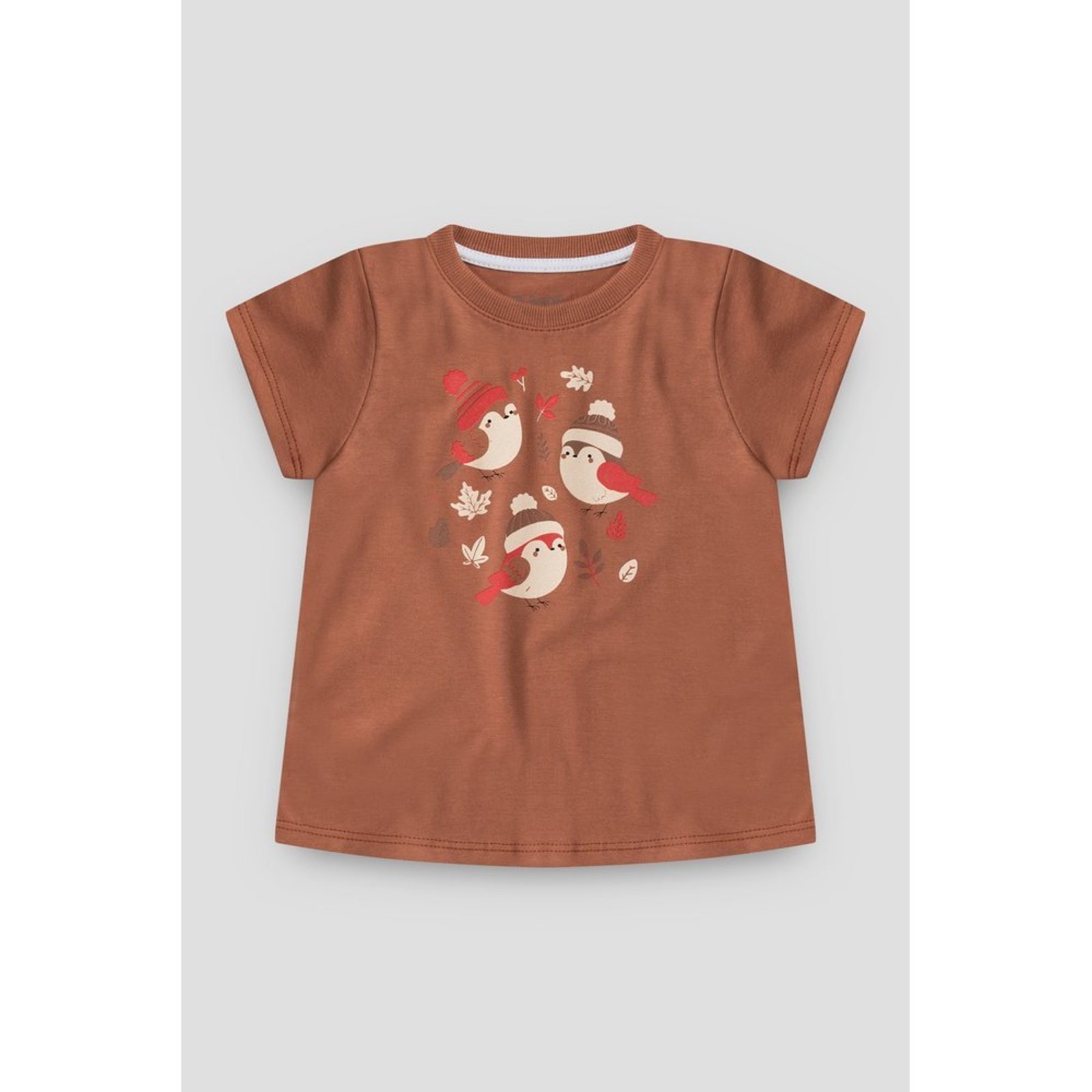 Infantil - Camiseta do Papai Marrom Passarinho