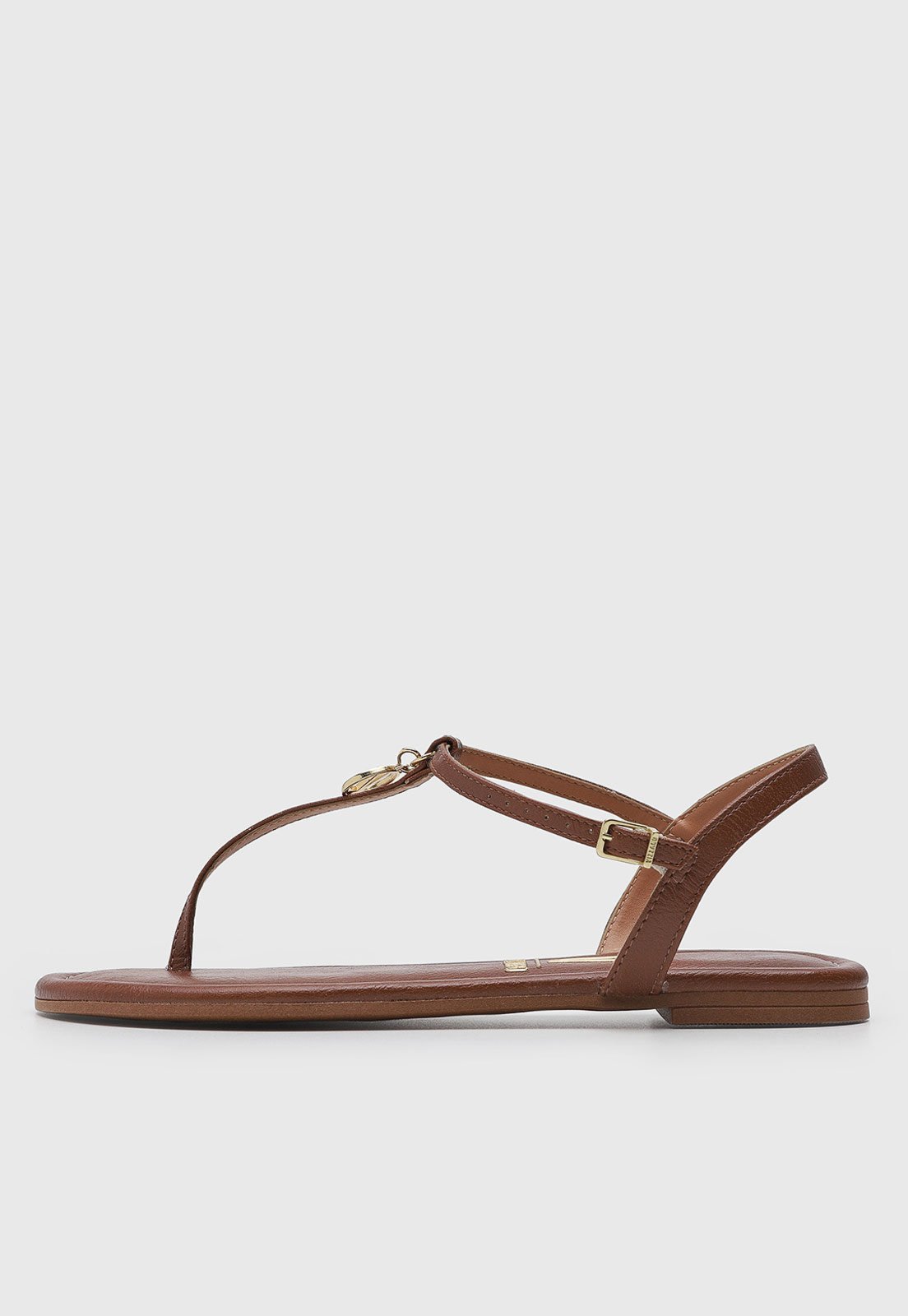 Vista 2 Rasteira Feminina Vizzano Detalhe Metálico marrom VIZZANO marrom