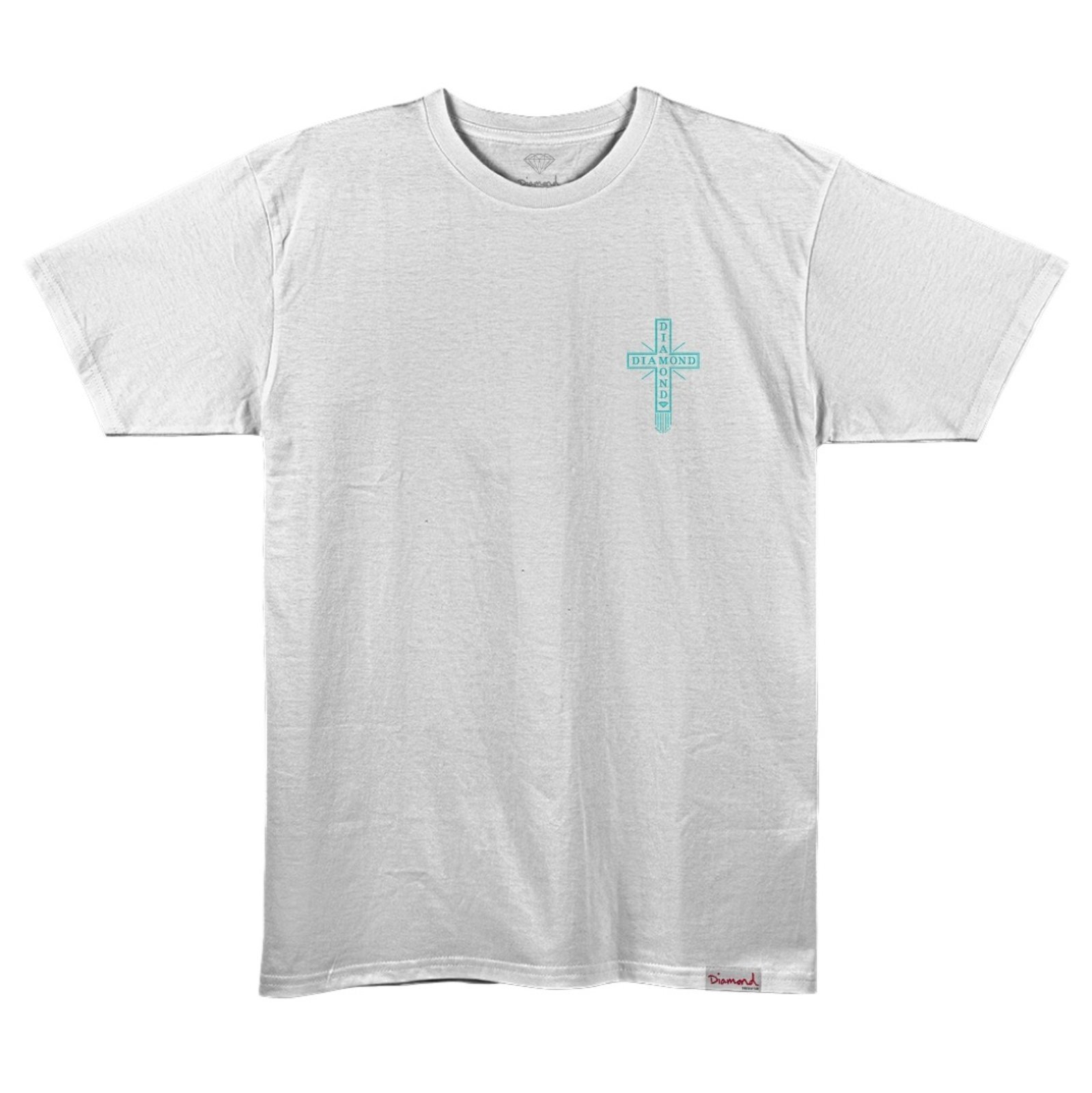 Camiseta Diamond Skate Life Cross Tee - WHITE
