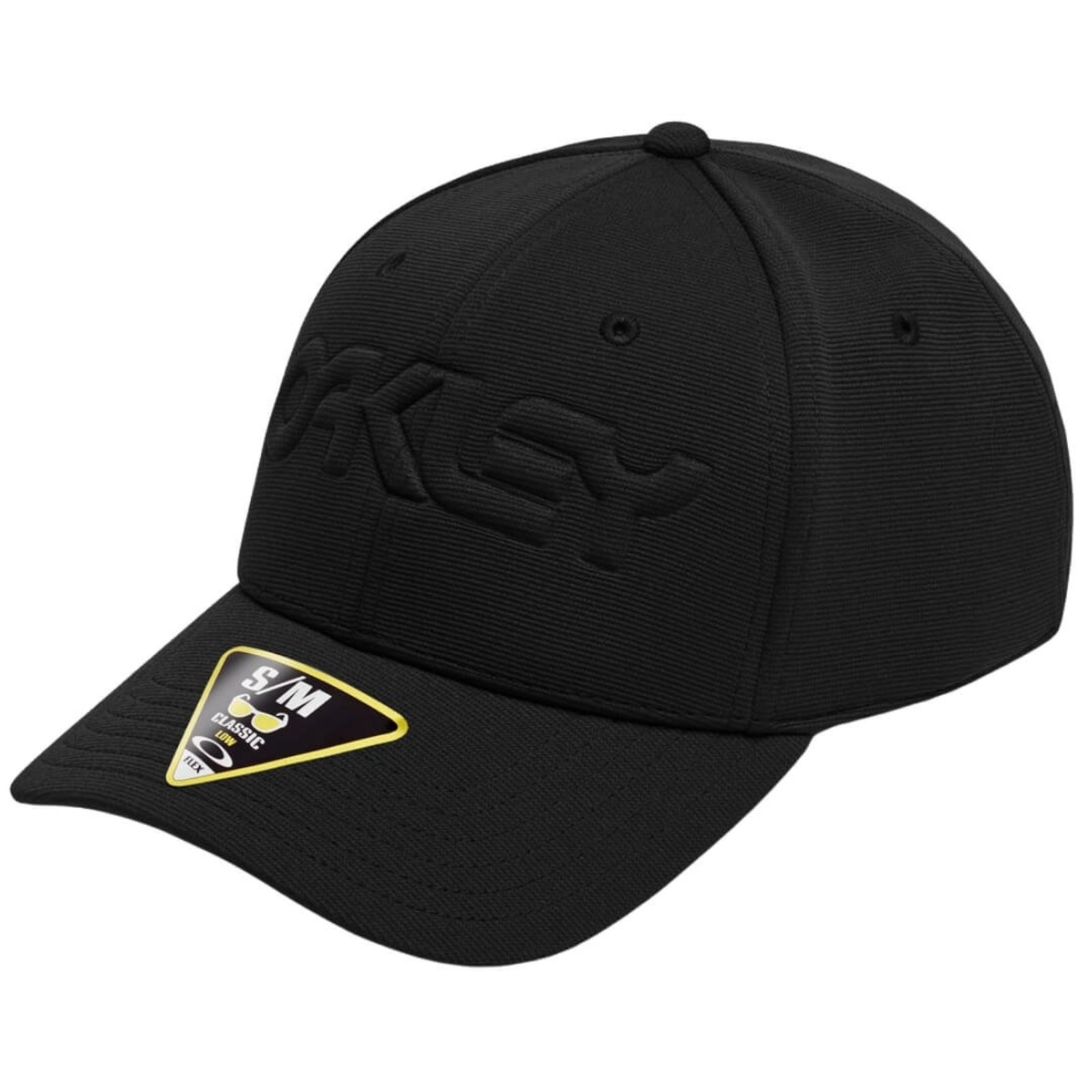 Boné Oakley 6 Panel Stretch Hat Embossed - BLACKOUT