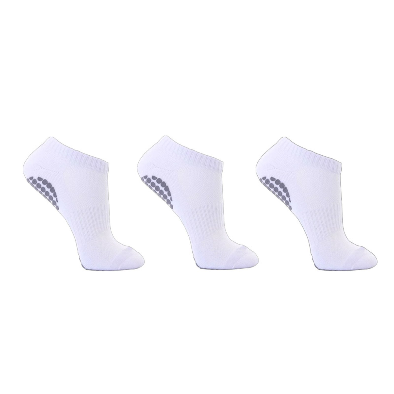 Vista 2 Kit Com 3 Meias Hidroginástica Adulto Unissex QLC SPORT branco QLC SPORT branco