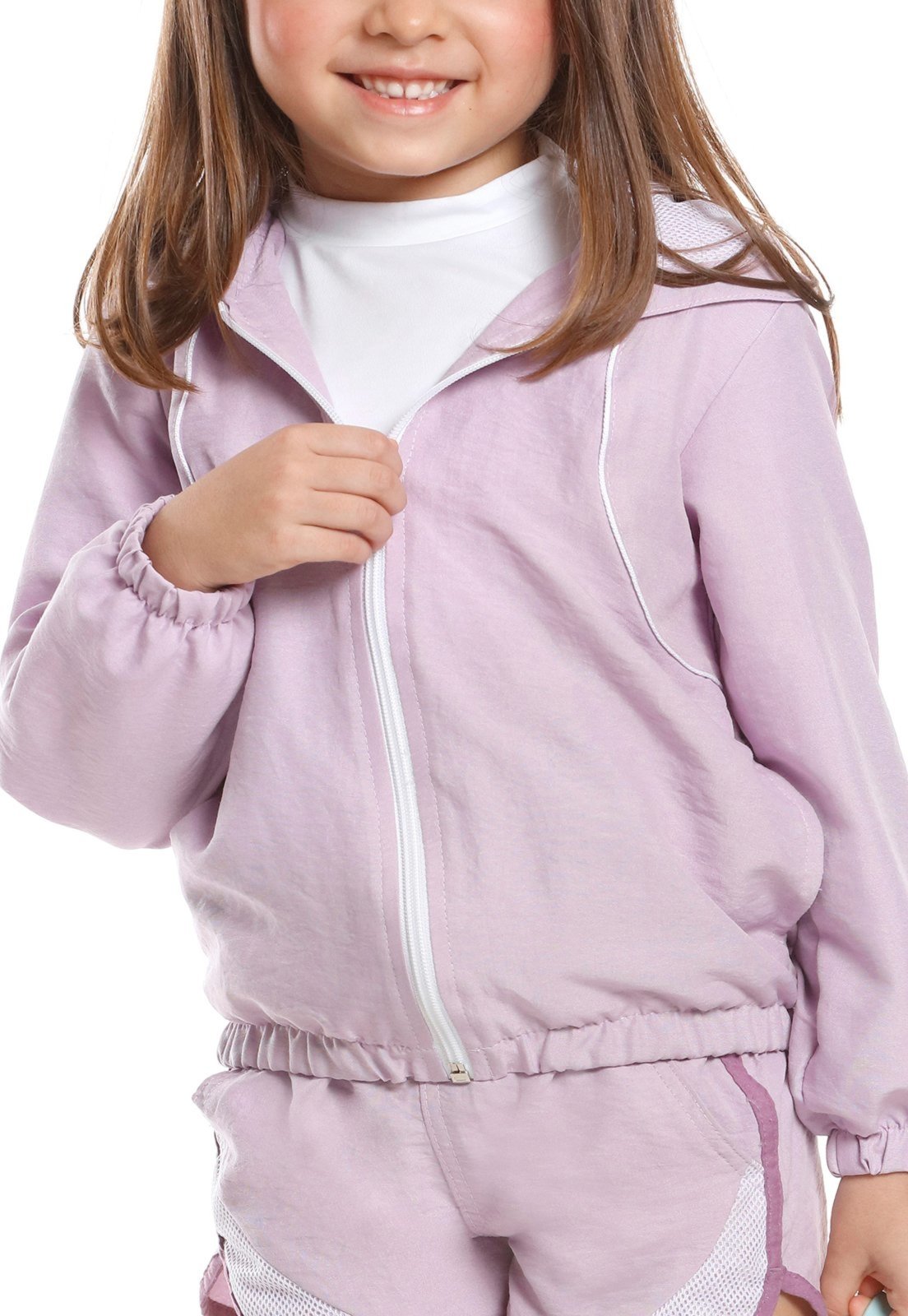 Vista 2 Infantil - Jaqueta Lilas Poah Noah 1 Banana Danger roxo Banana Danger roxo