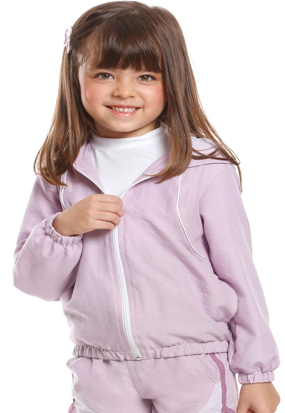 Vista 3 Infantil - Jaqueta Lilas Poah Noah 1 Banana Danger roxo Banana Danger roxo