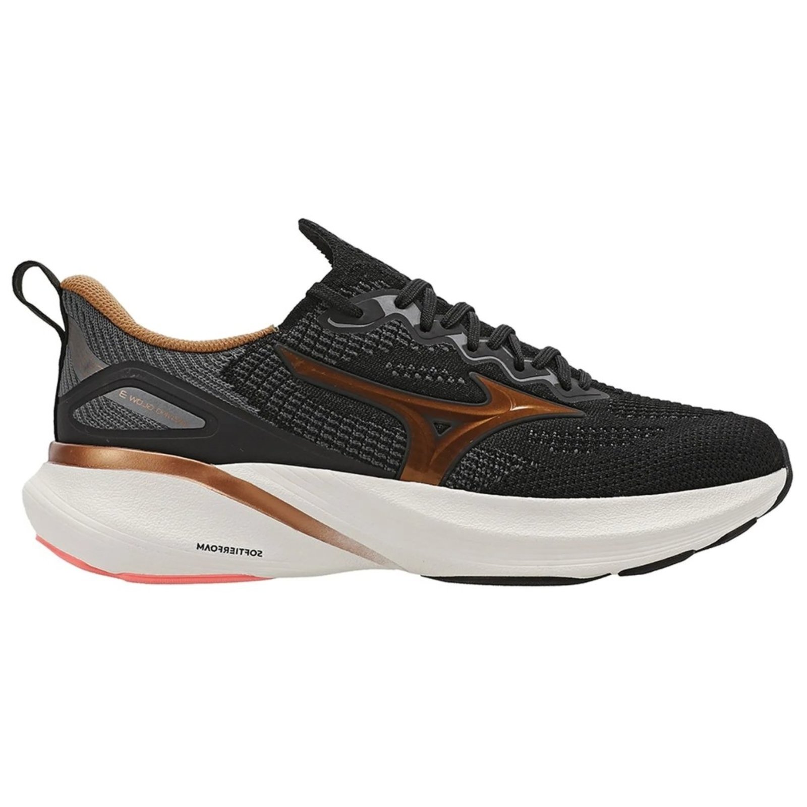 Tênis De Corrida Mizuno Glow 3 Feminino Mizuno Preto