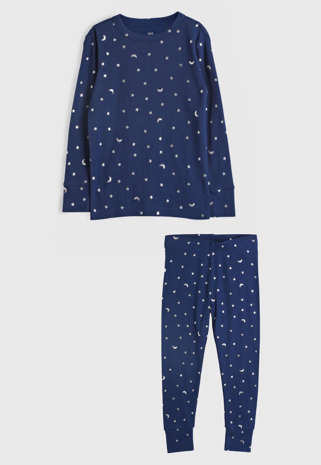 Kit Pijama 2pçs GAP Longo Blusa E Calça Azul