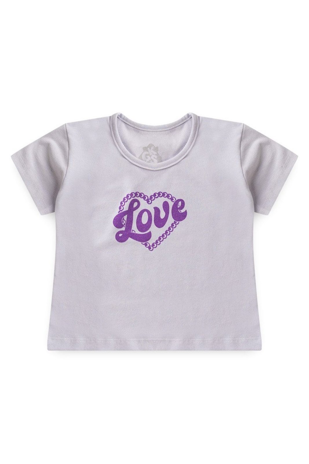 Infantil – Conjunto para Menina Cropped Love – GKS