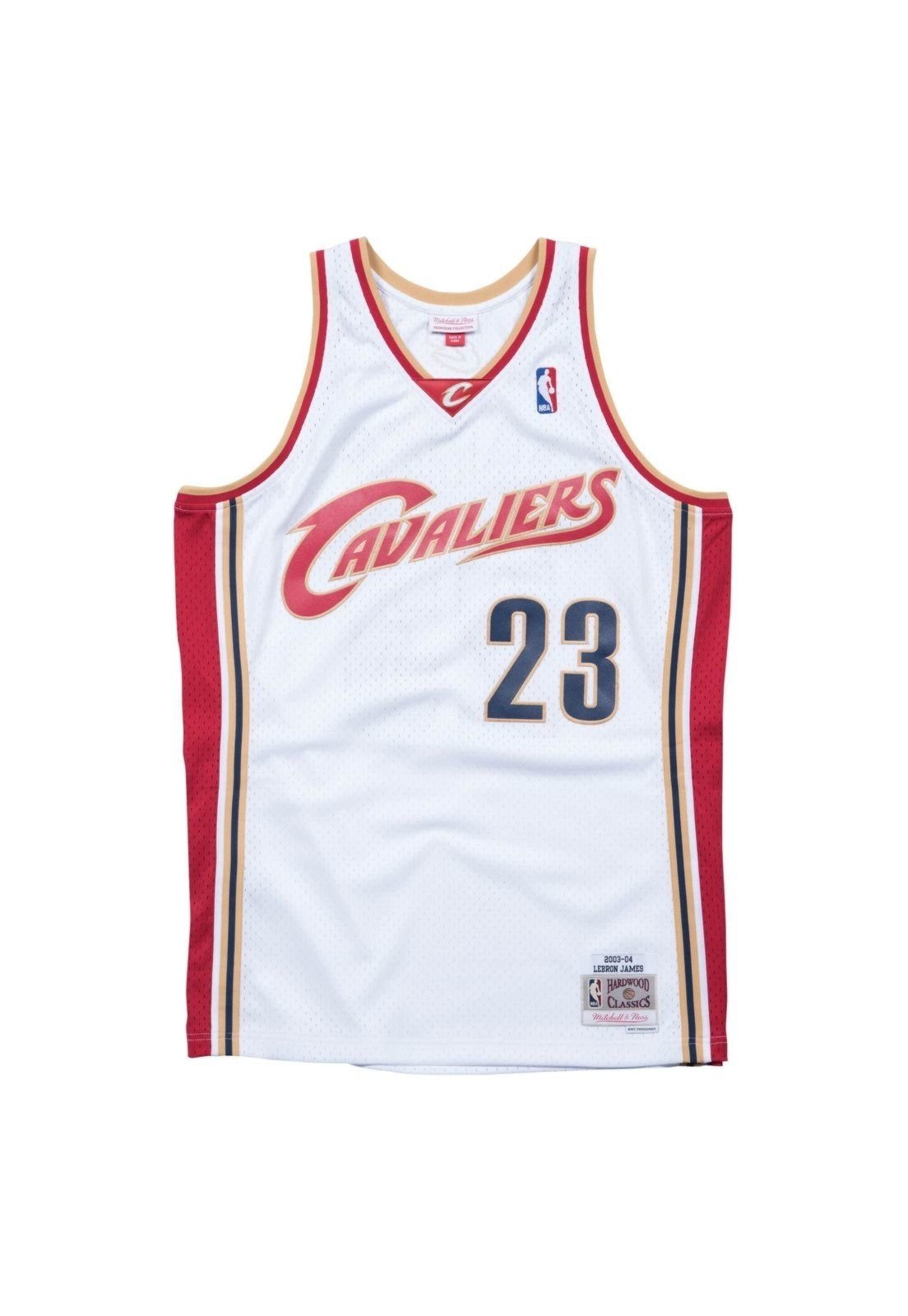Regata Mitchell & Ness Swingman Jersey Cleveland Cavaliers 2003-04 Lebron James Branca