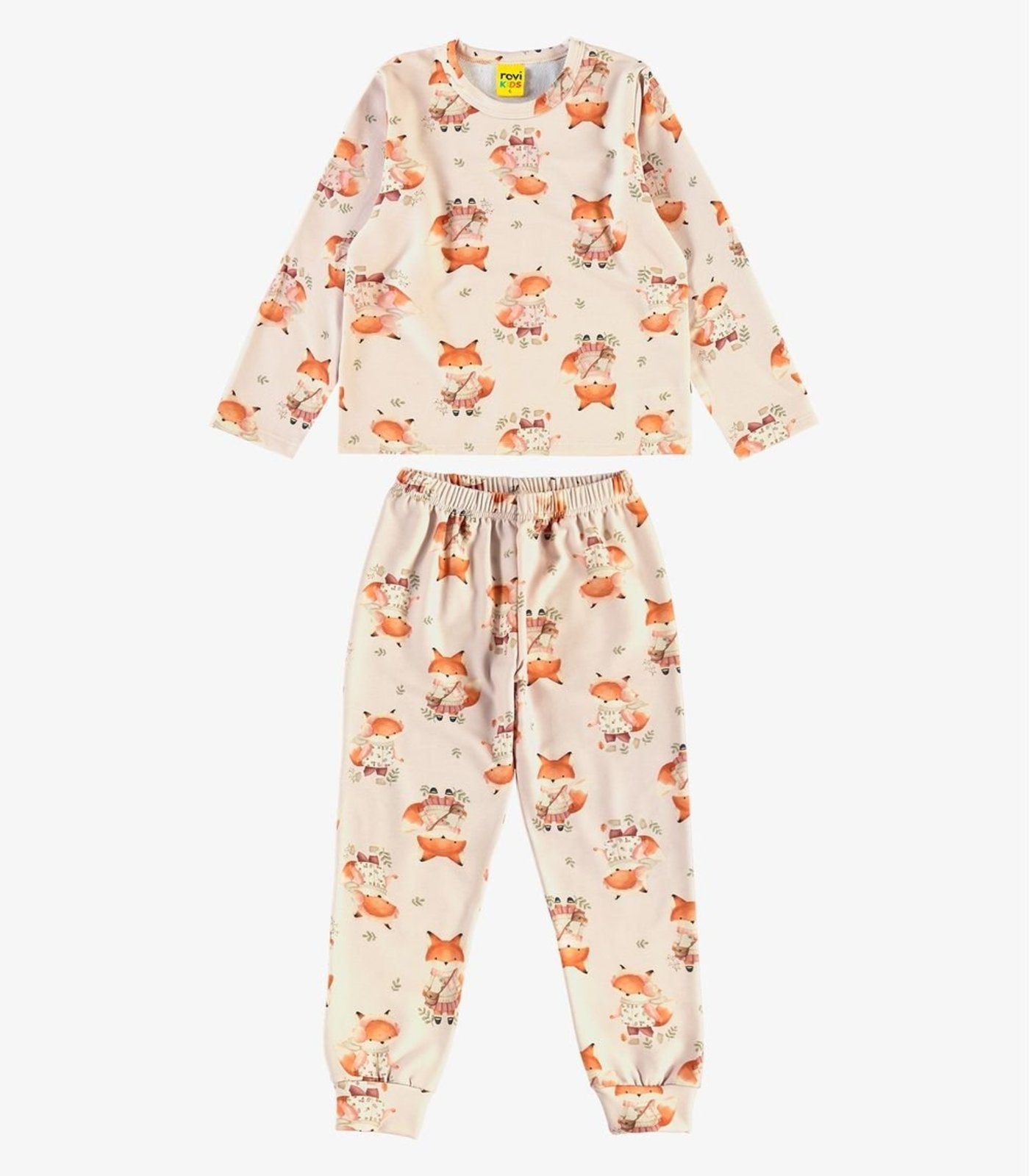 Pijama Malha Soft Touch Rovi Bege