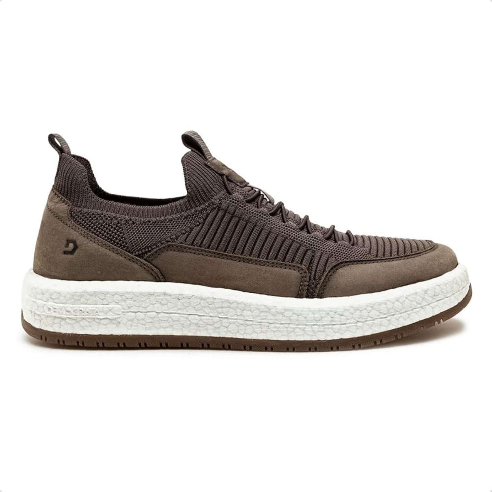 Tênis de Couro Democrata Masculino Drake Pulse 600102 Marrom