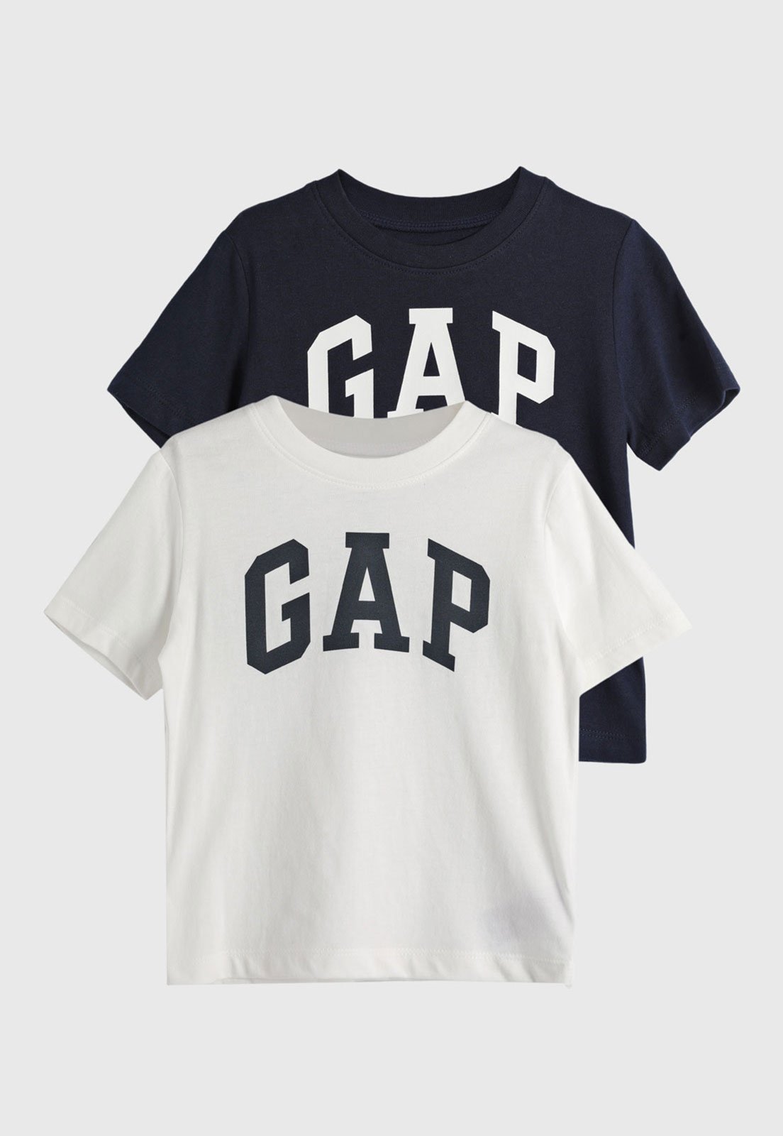 Vista 2 Kit Camiseta 2pçs GAP Logo Off-White off-white white GAP off-white white