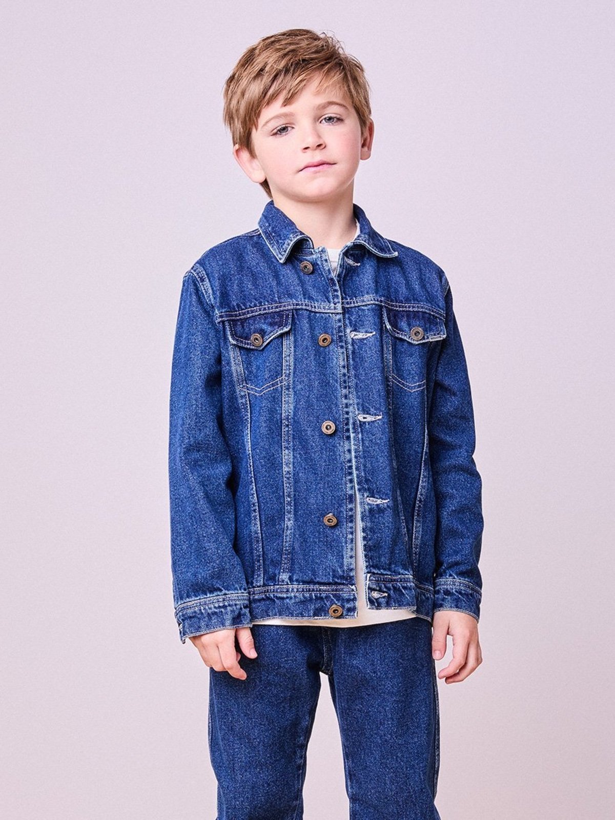 Infantil - Jaqueta Jeans com Recortes