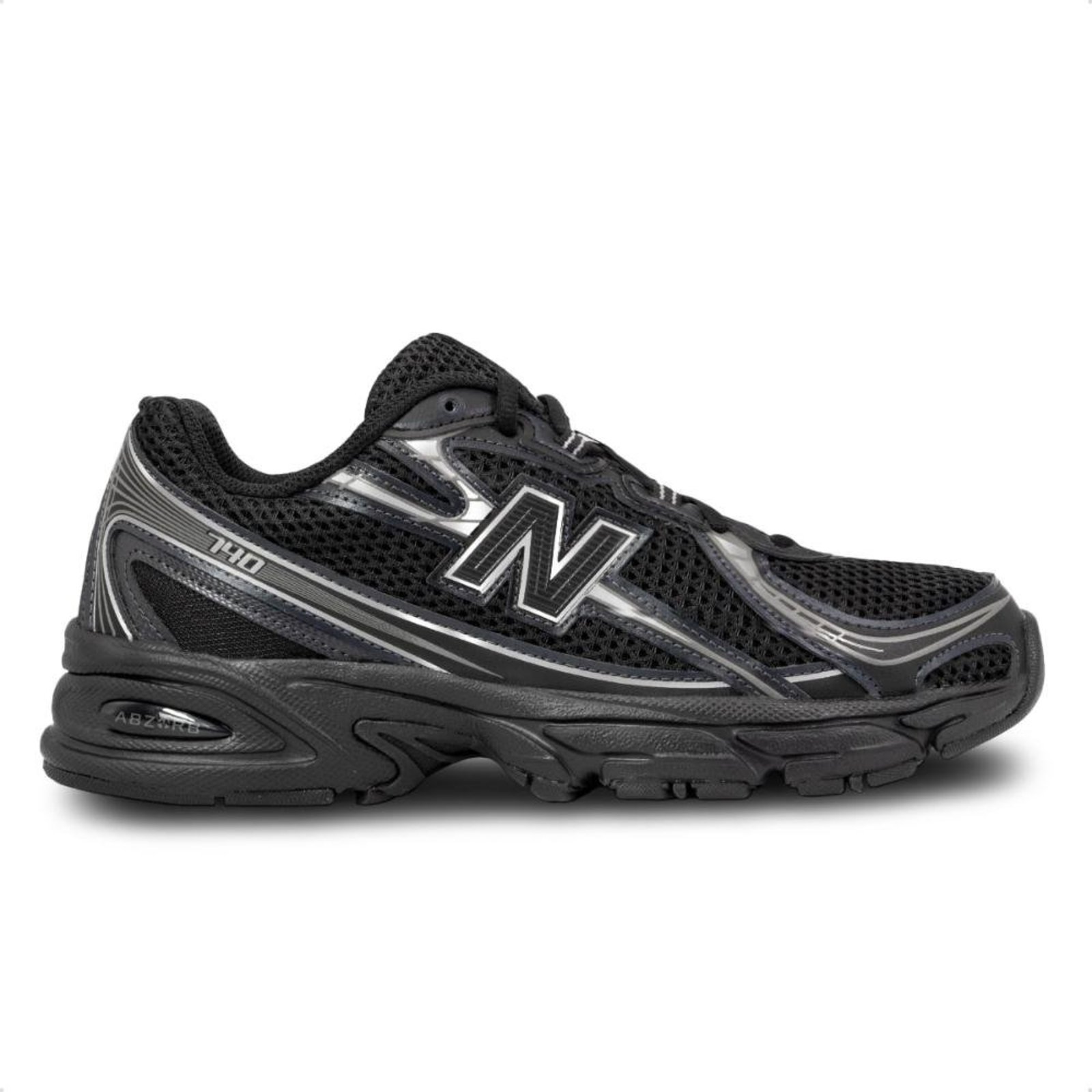 Tênis New Balance Unissex 740 Casual Preto