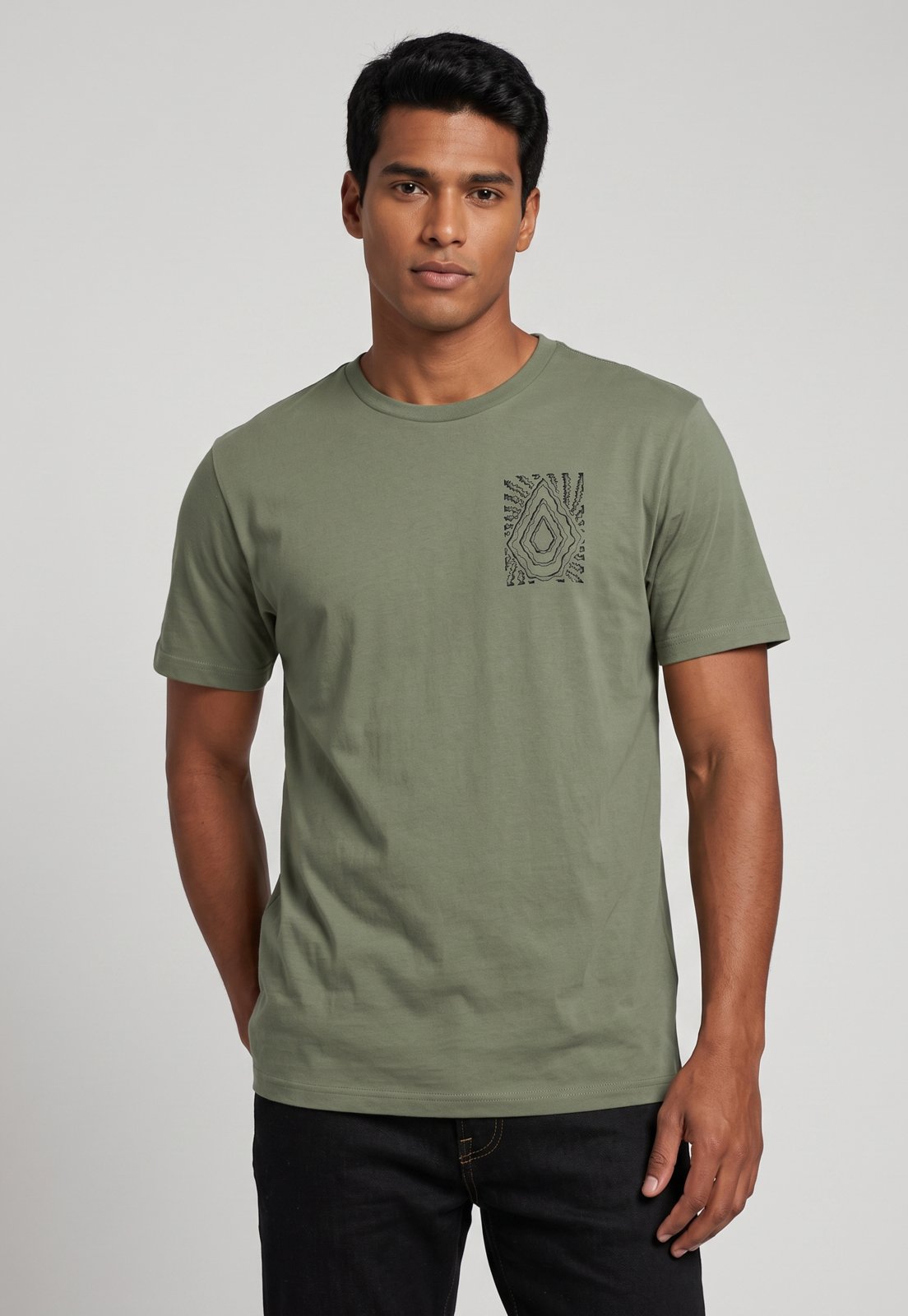Camiseta Masculina Volcom Silk Radiation Verde