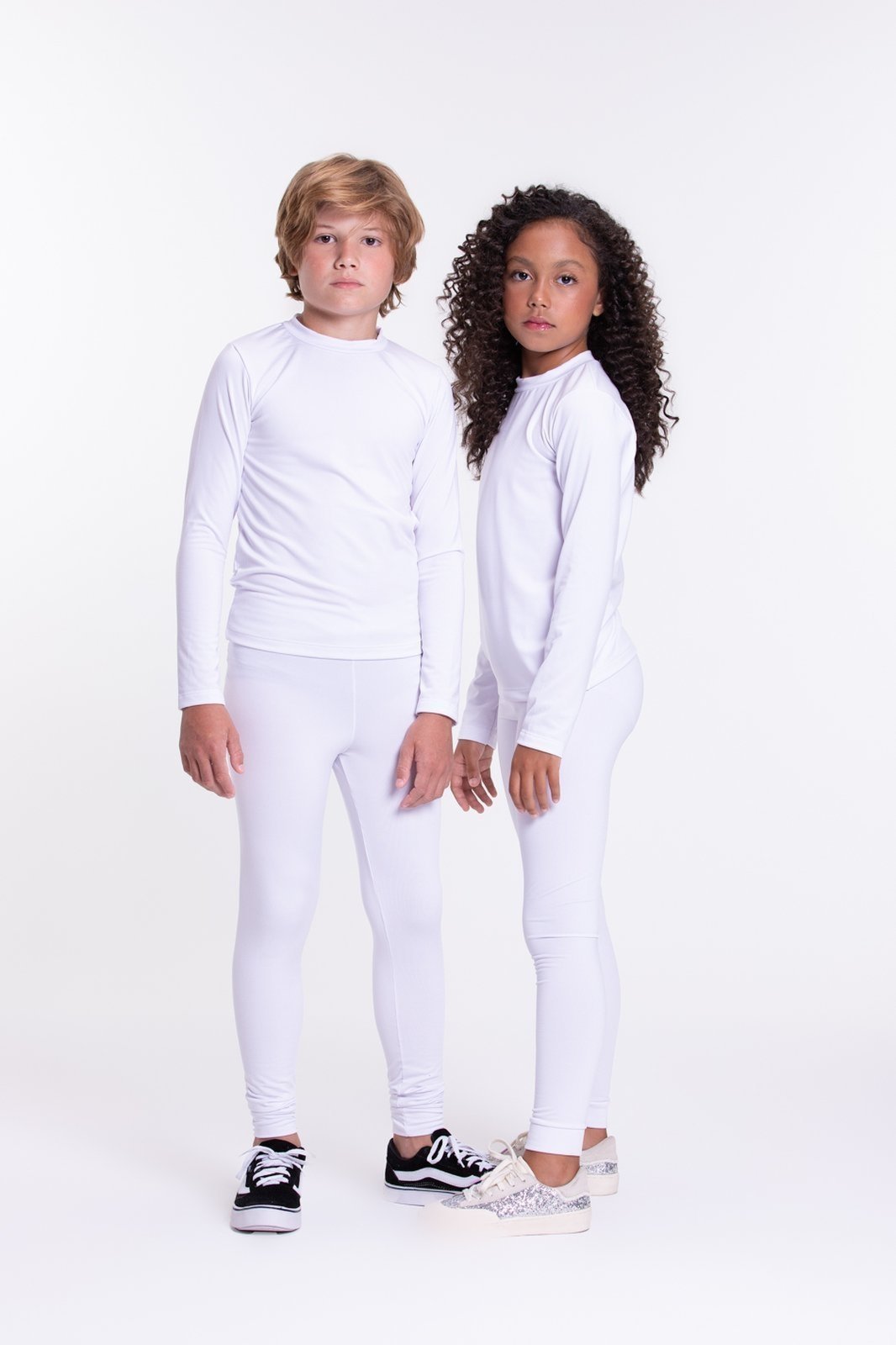 Infantil – CONJUNTO BLUSA + CALÇA TÉRMICA BRANCA