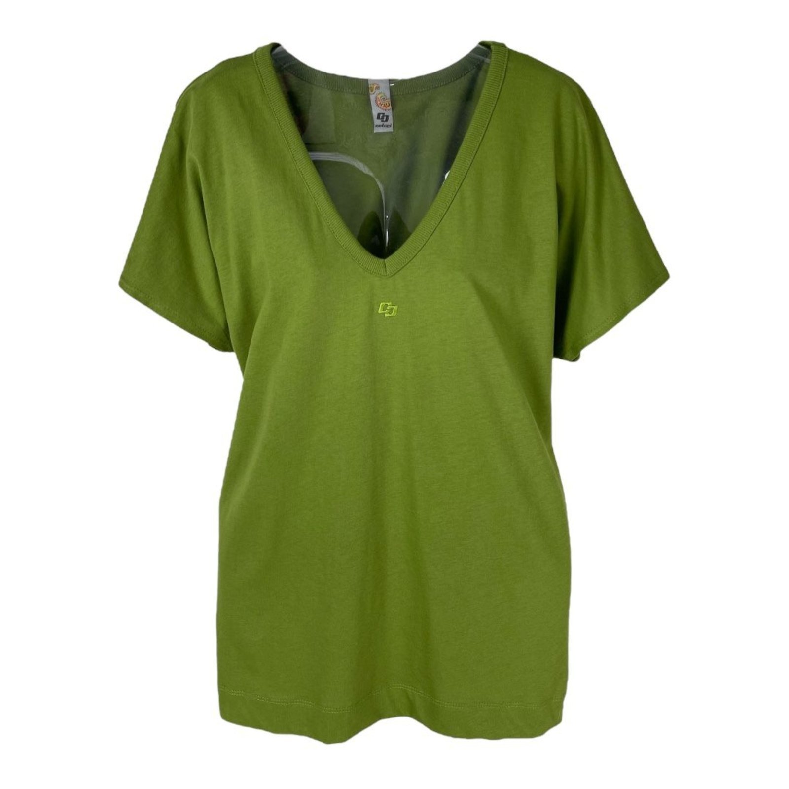 Camiseta Feminina Gola V Colcci Verde Yuca