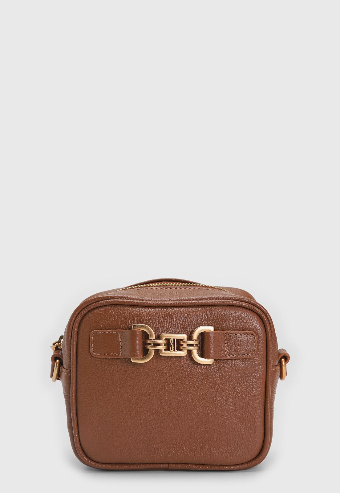 Bolsa Tiracolo Santa Lolla Fivela Marrom