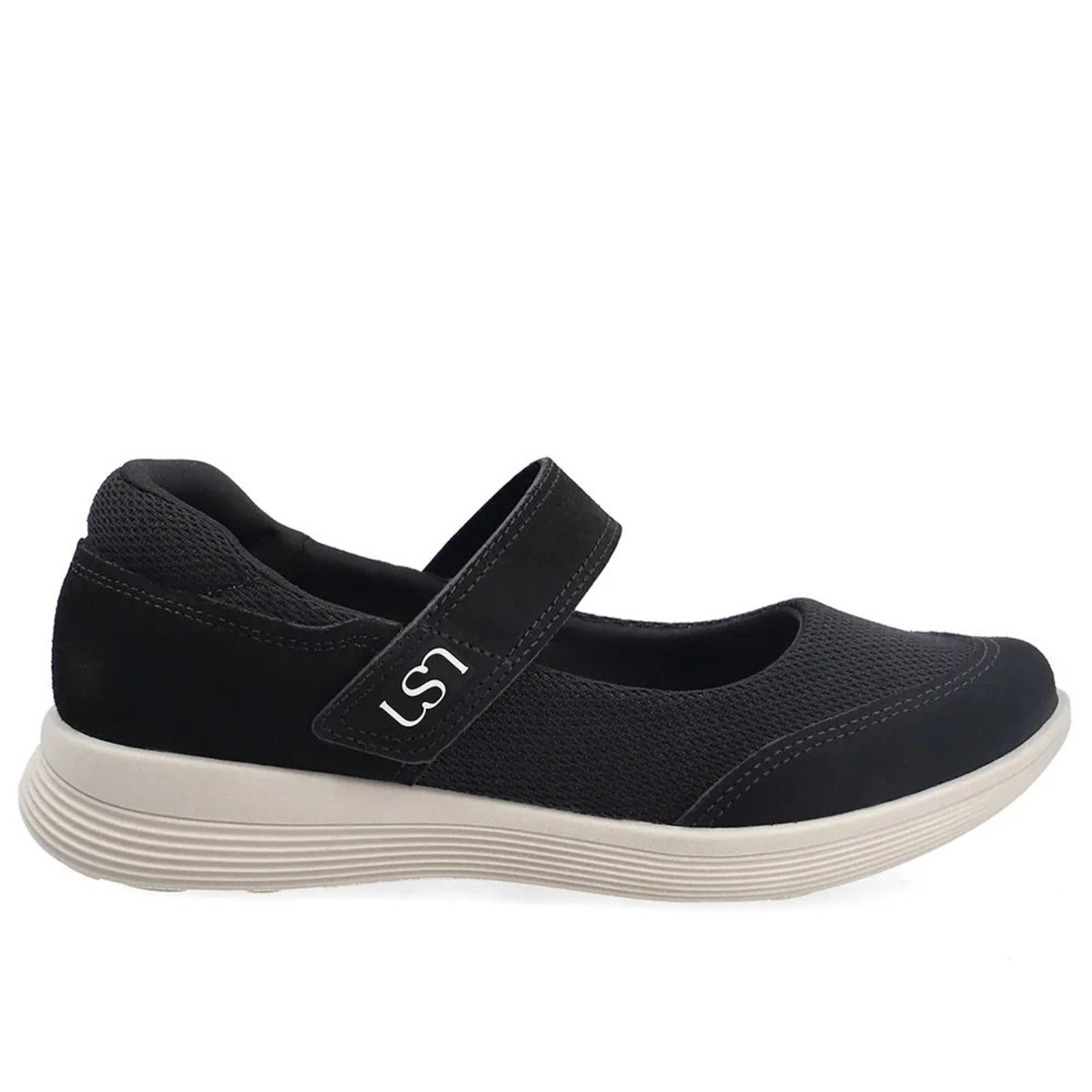 Tenis Sapatilha Usaflex com Tira Ajustavel Praticidade Preto