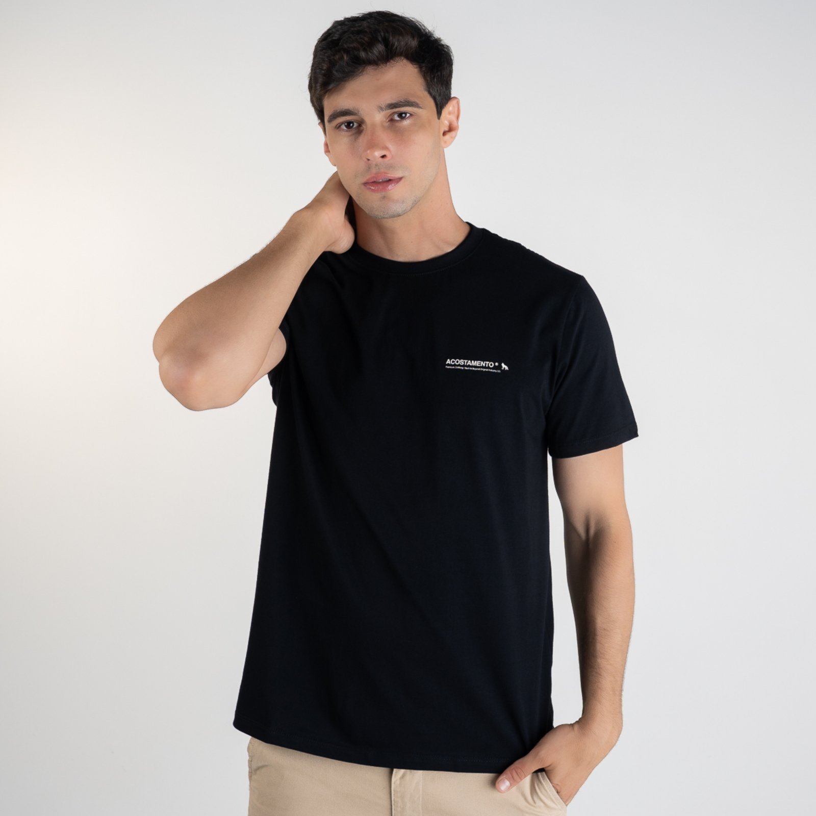 Camiseta Acostamento Casual Beyond Preta