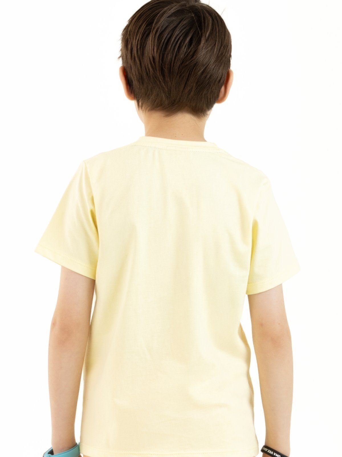 Vista 3 Infantil - Camiseta Menino Curta em Algodão - Surfando sem Parar Magicamente Kids amarelo Magicamente Kids amarelo