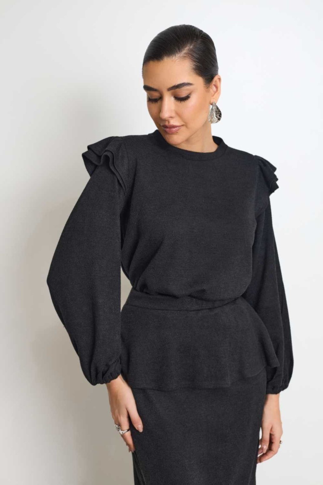 Blusa Vanibele Malha Preto