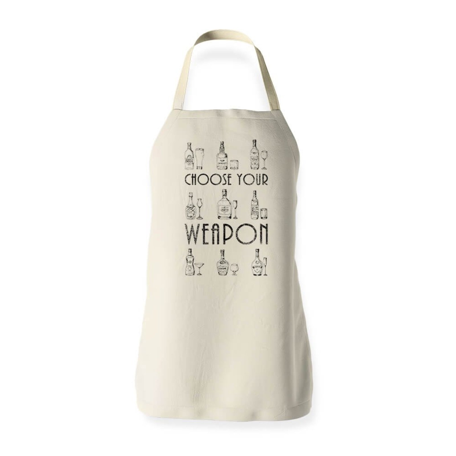 Avental Drinking Weapons - Bege - Casual - Studio Geek