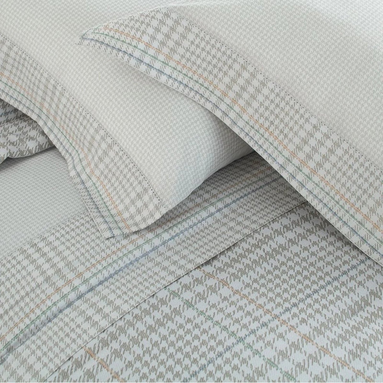 Jogo Cama Queen 200 Fios Buddemeyer Castillo Cinza