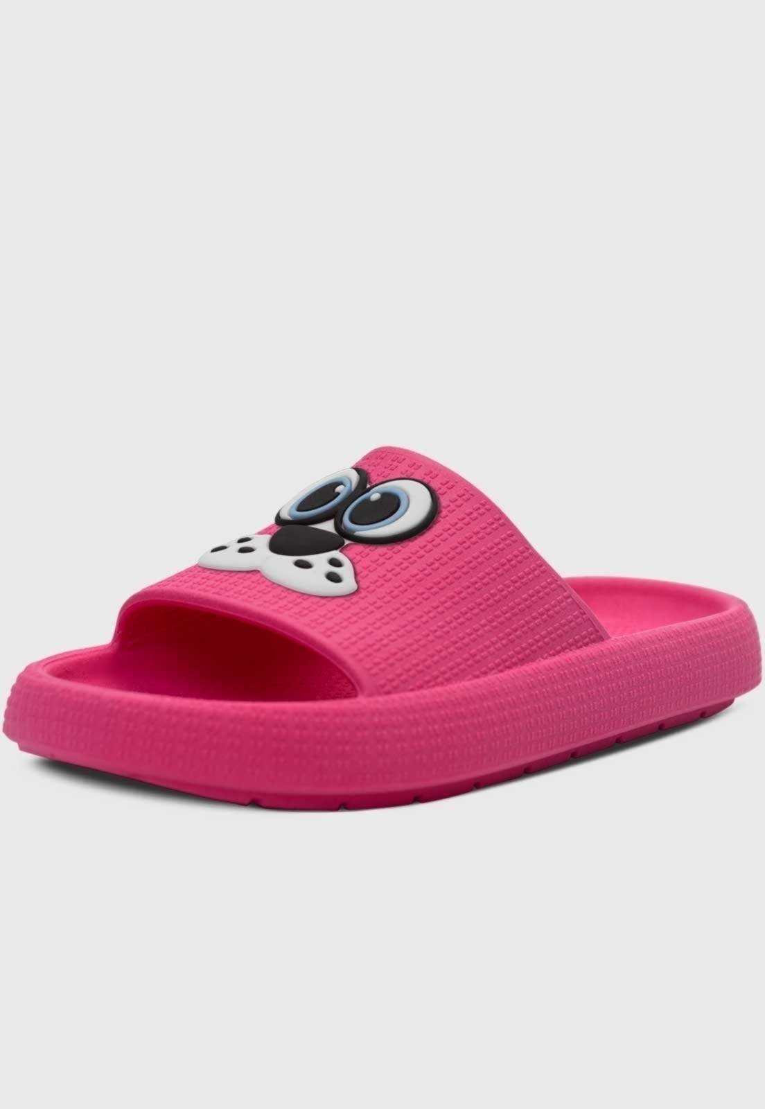 Infantil - Chinelo Estilo Nuvem Popidi Cachorro Pink