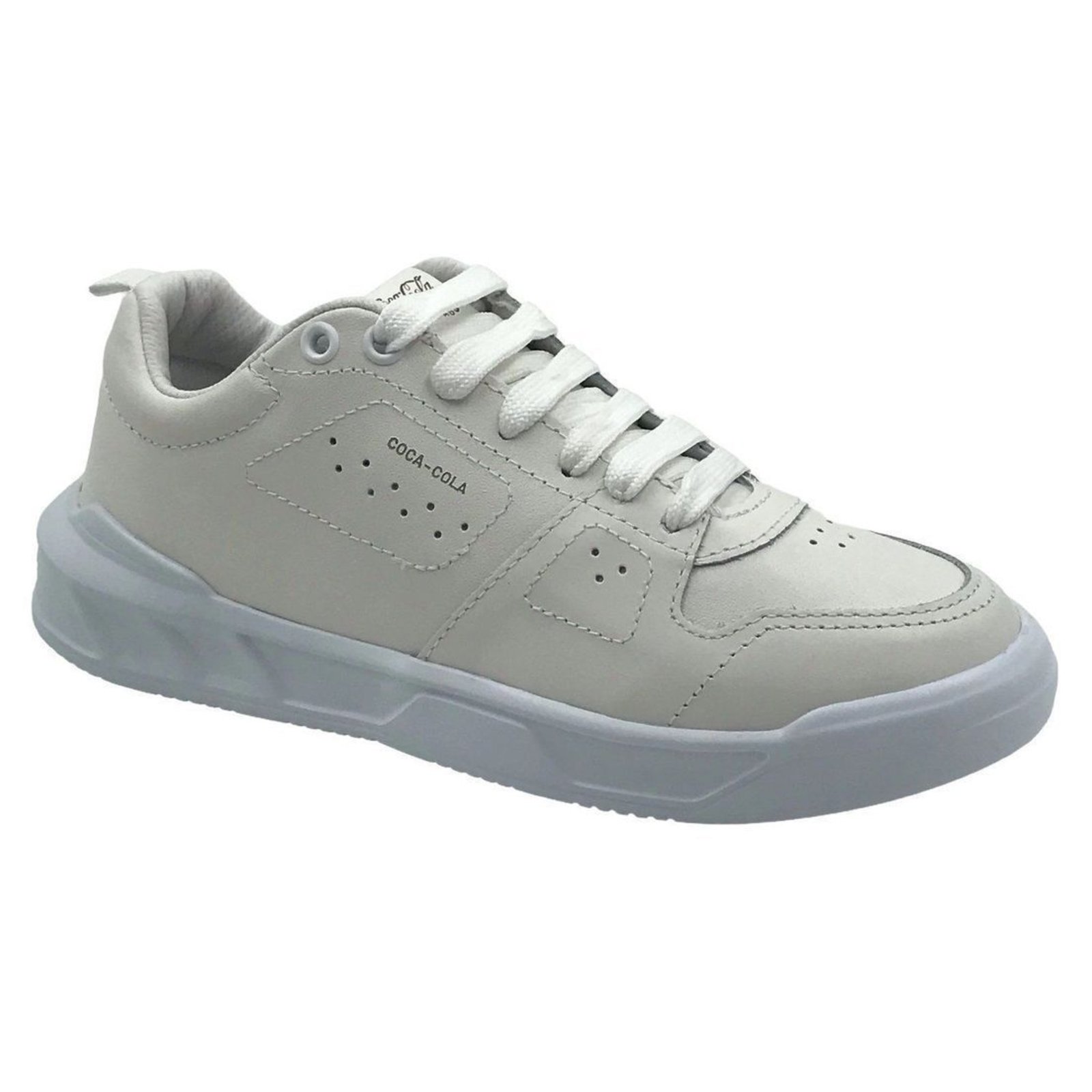 Tênis Coca Cola Feminino Casual Branco 2176 – Branco – coca cola