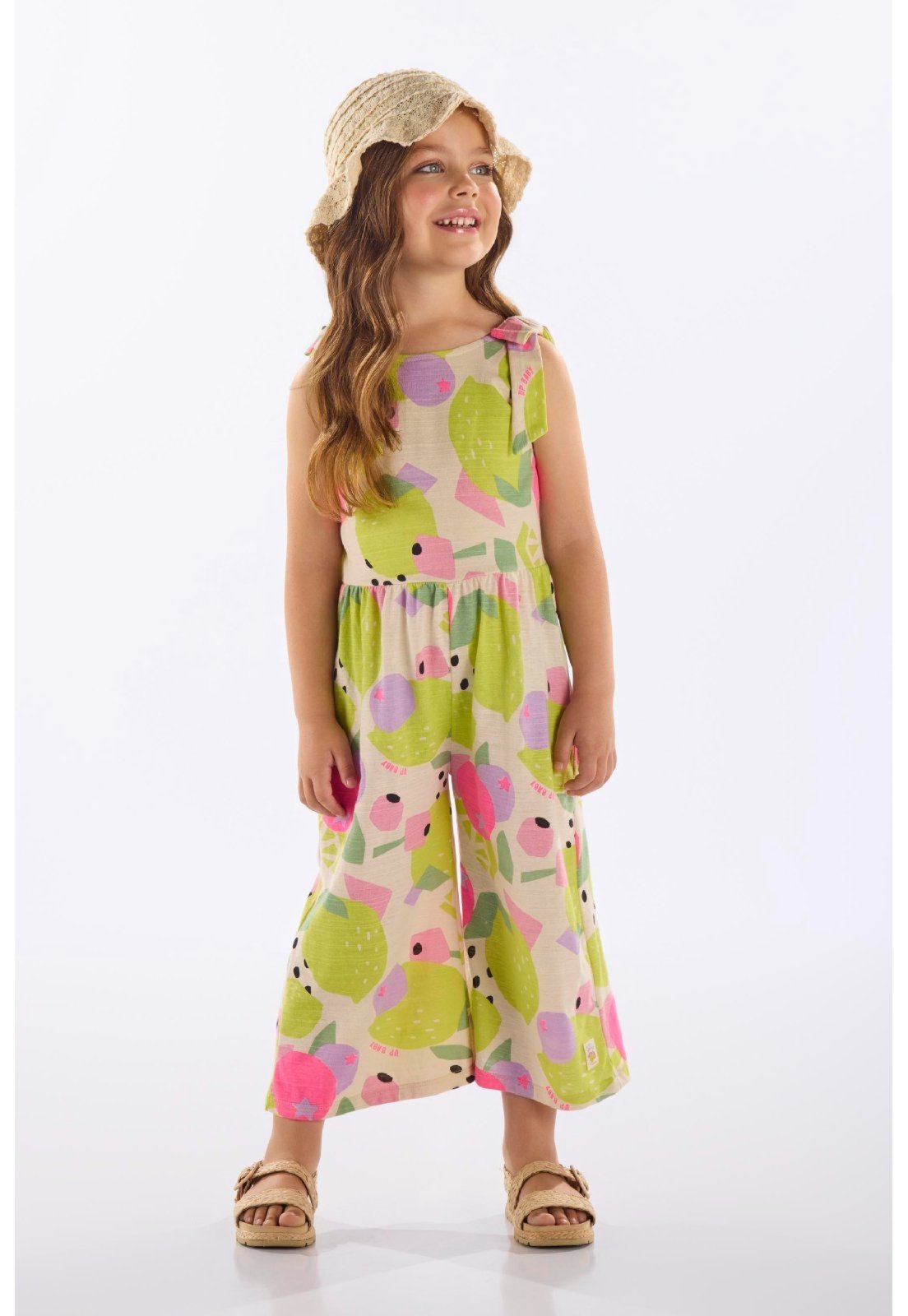 Infantil – Macacão em Algodão Up Baby Bege