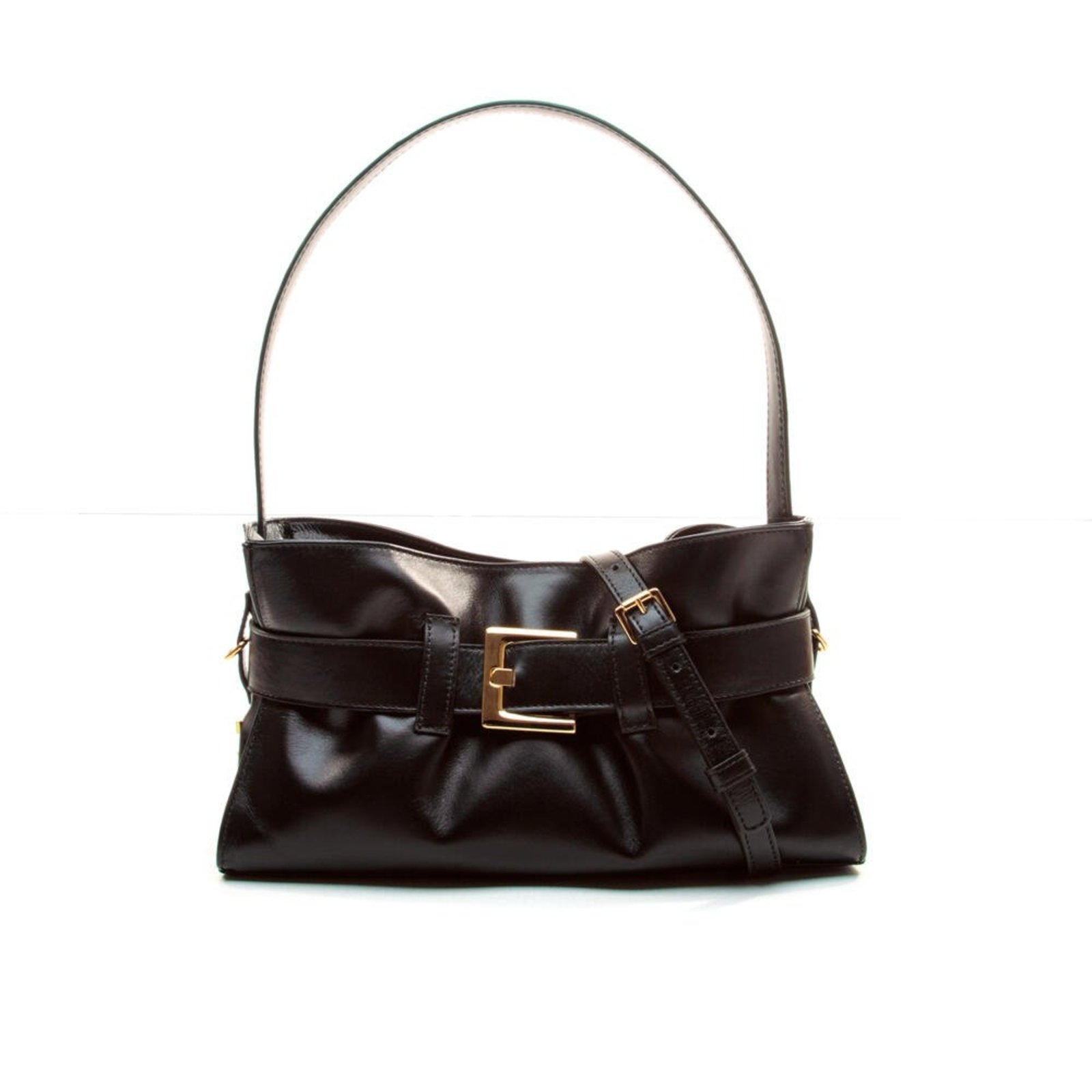 Bolsa Couro Preto Cecconello C2645-11