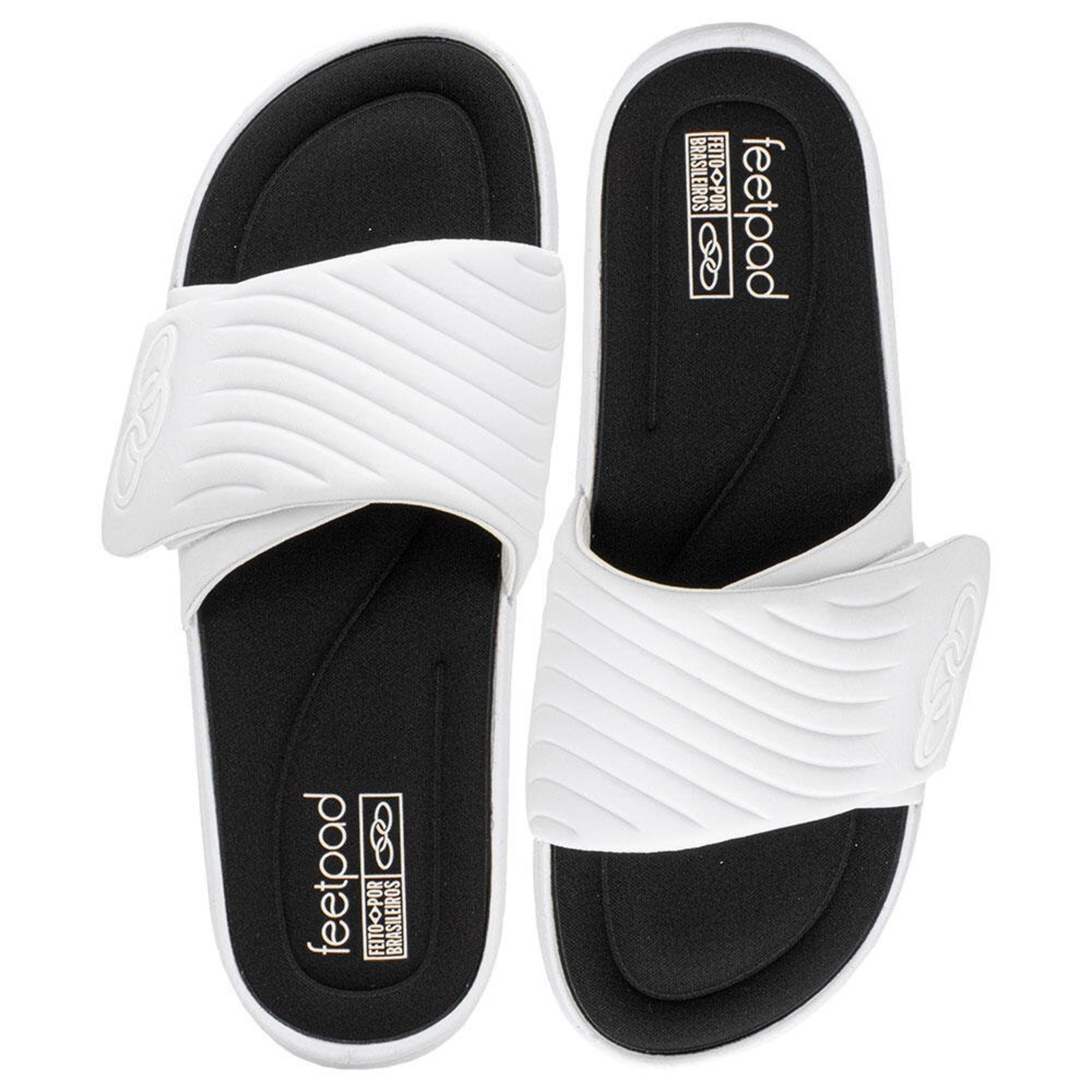 Chinelo Masculino Slide Melbourne 2 Olympikus 54107376 0237376 Branco