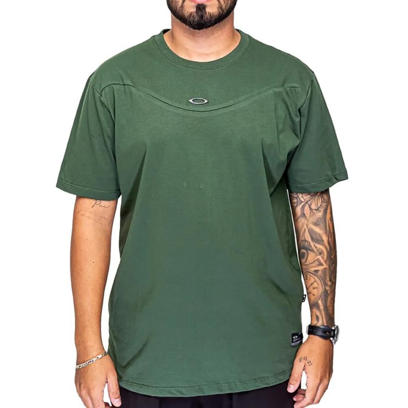 Camiseta Oakley Legend Metal Pin W5 Masculina New Dark Brush