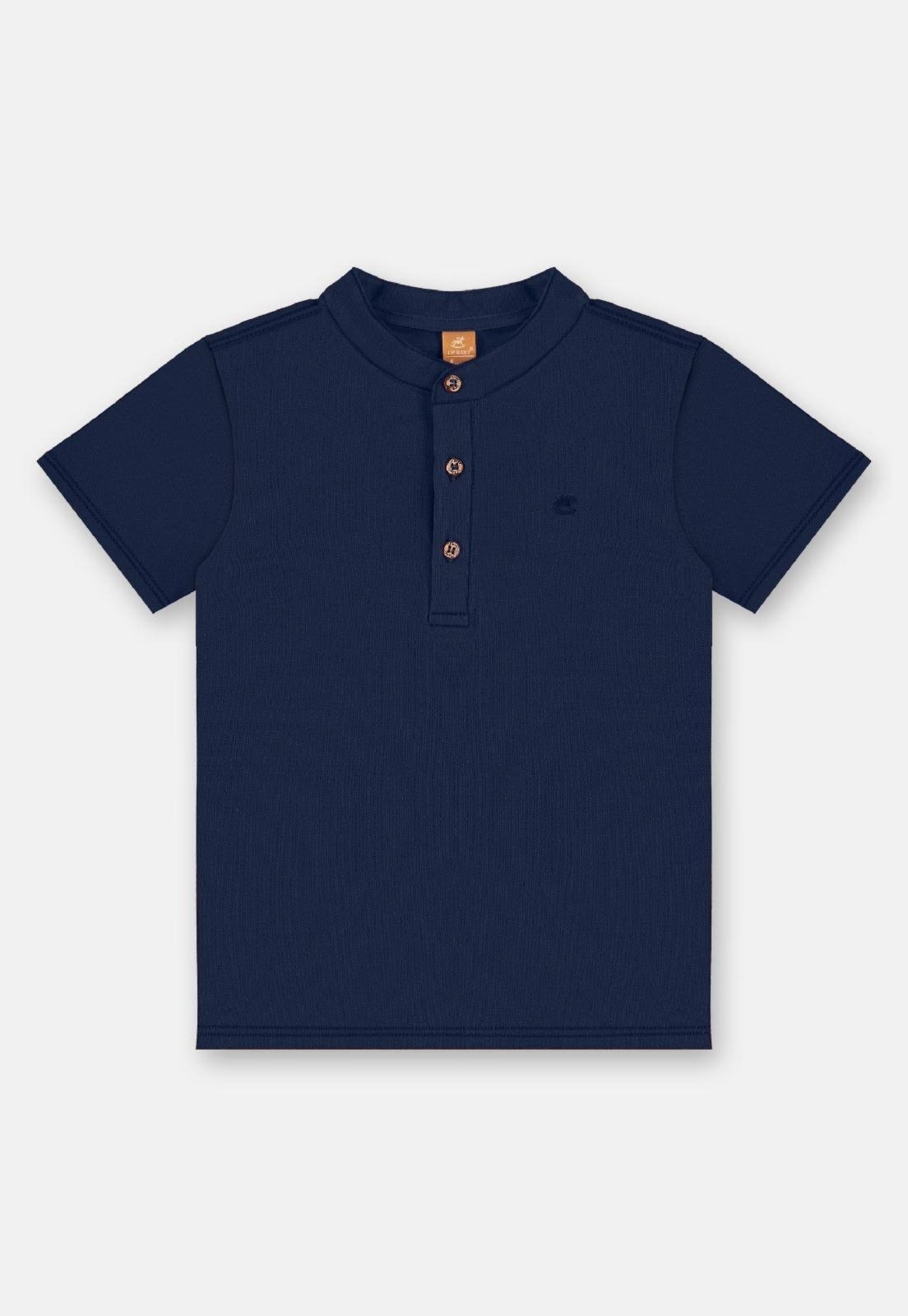 Infantil - Camiseta em Algodão Up Baby Azul Marinho