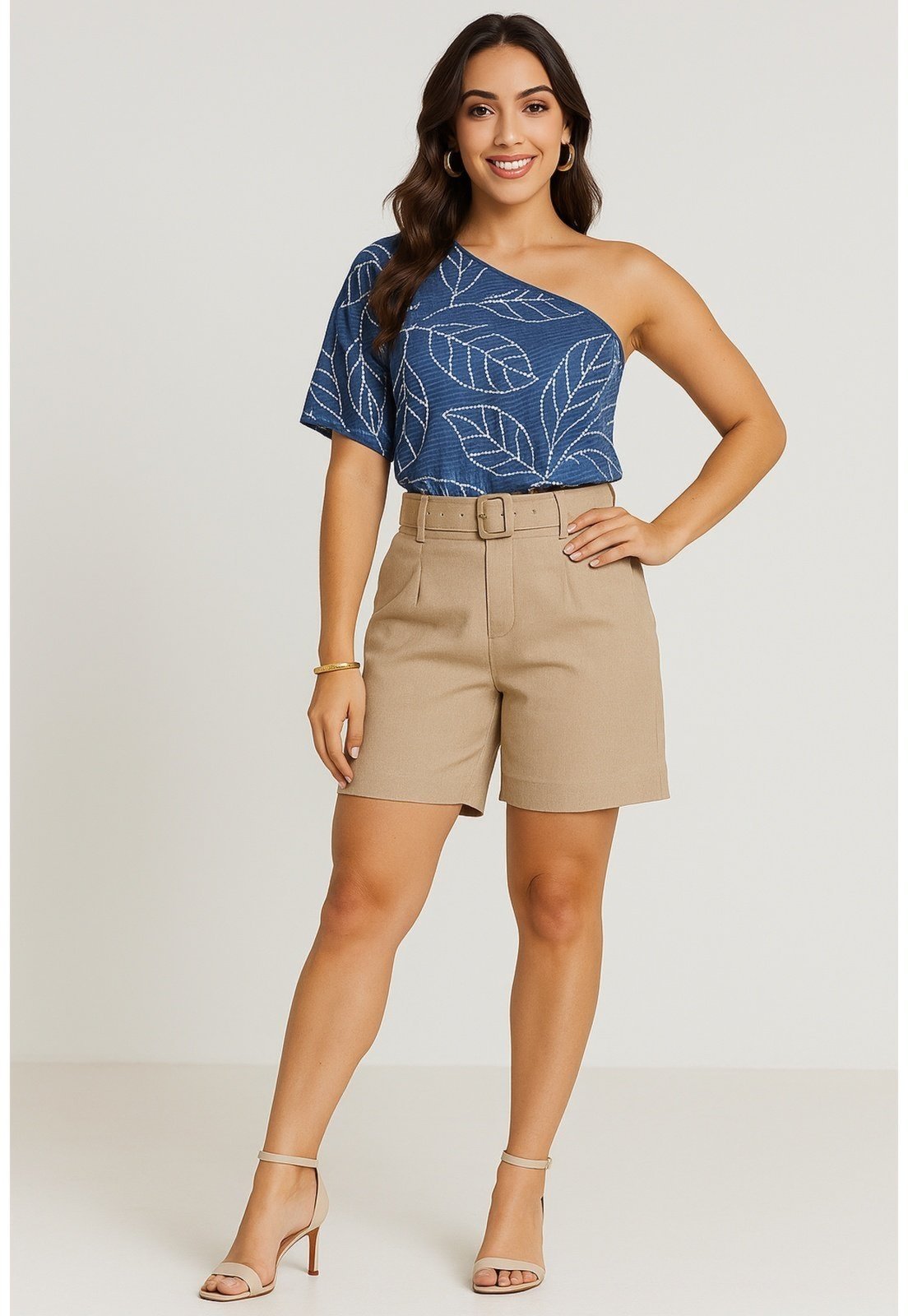 Blusa Rudély Ombro Só Azul