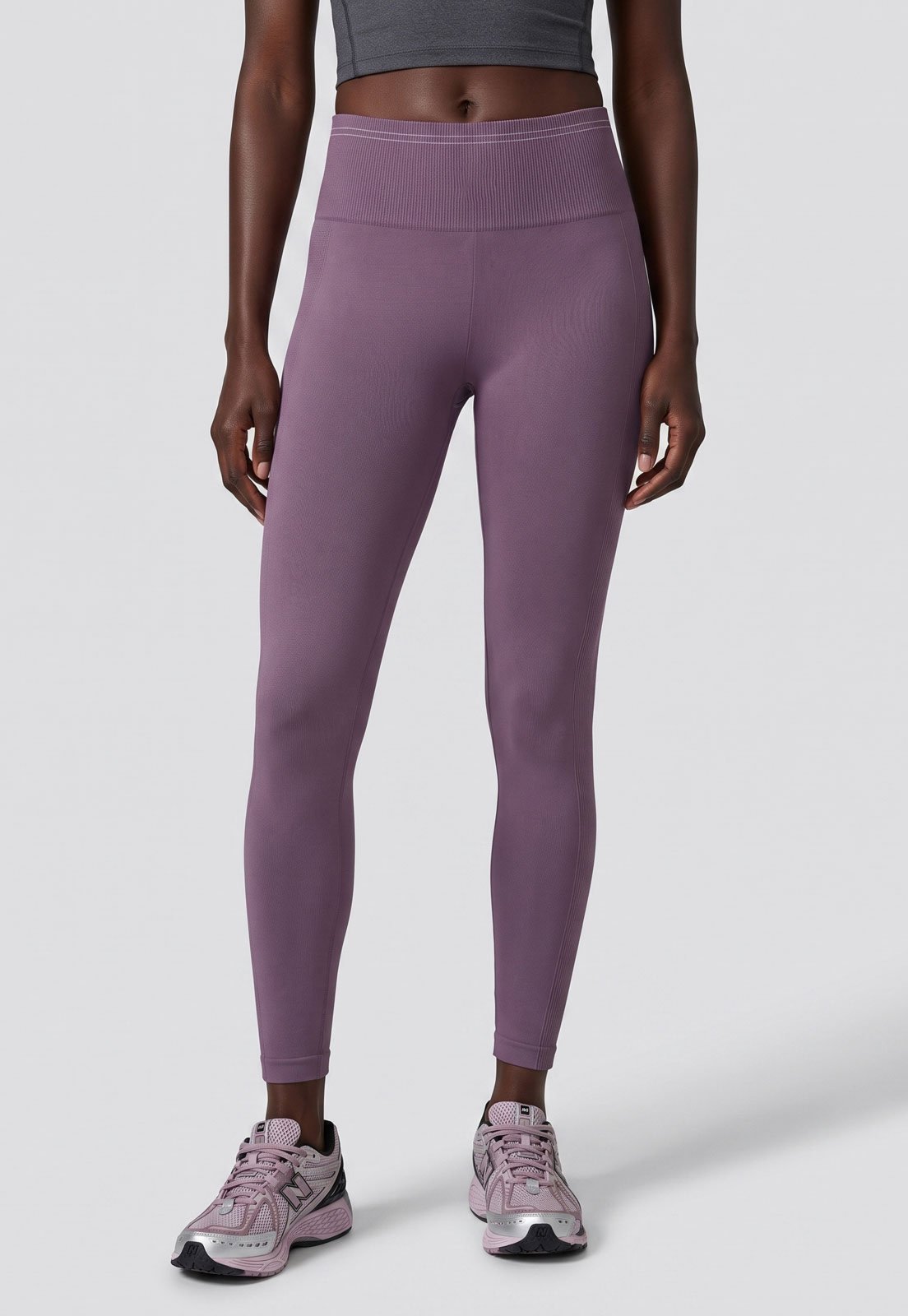 Calça Legging Feminina HERING SPORTS Cintura Alta Roxa