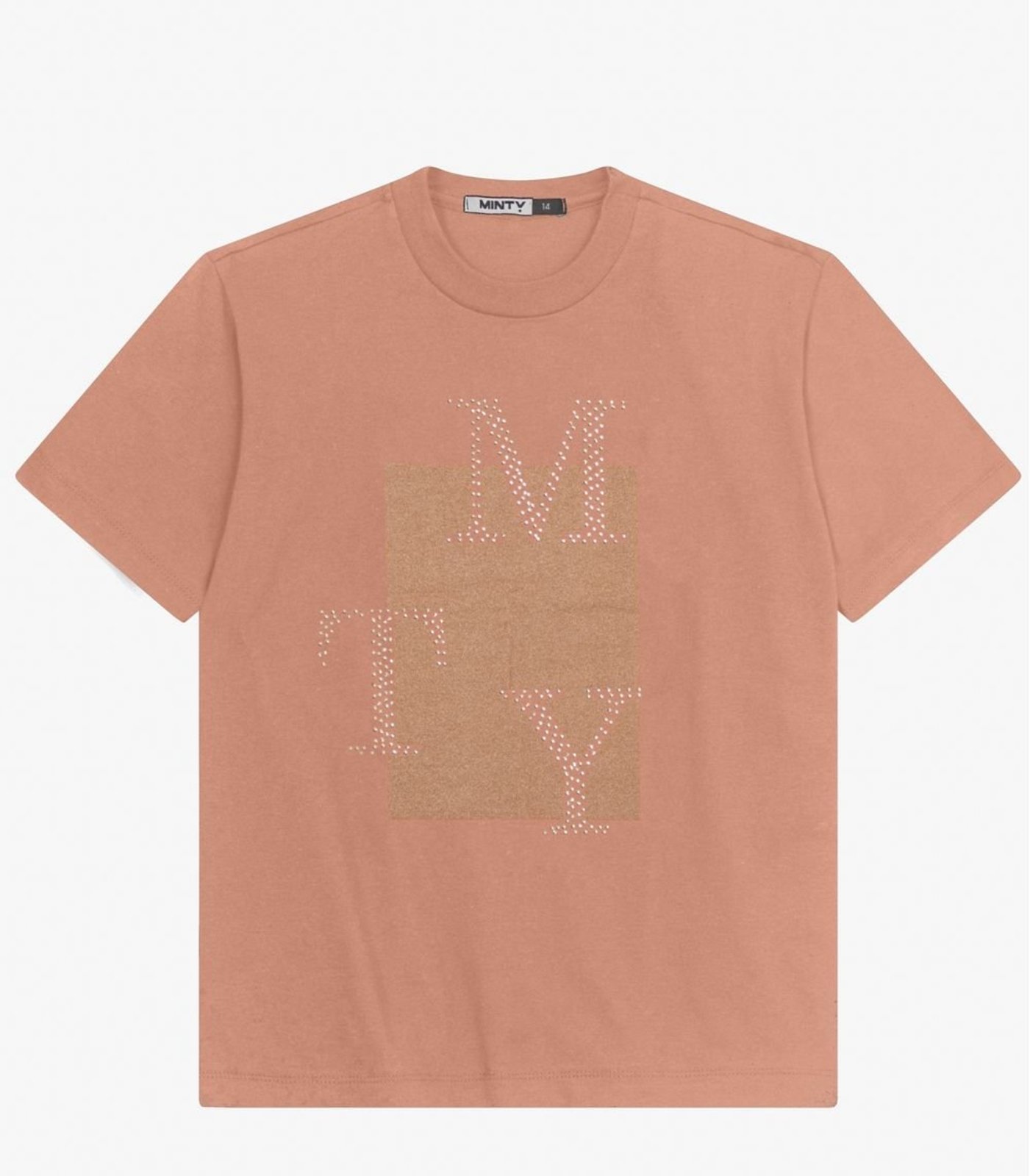 Infantil – Camiseta T-Shirt Manga Curta em Meia Malha Minty Marrom