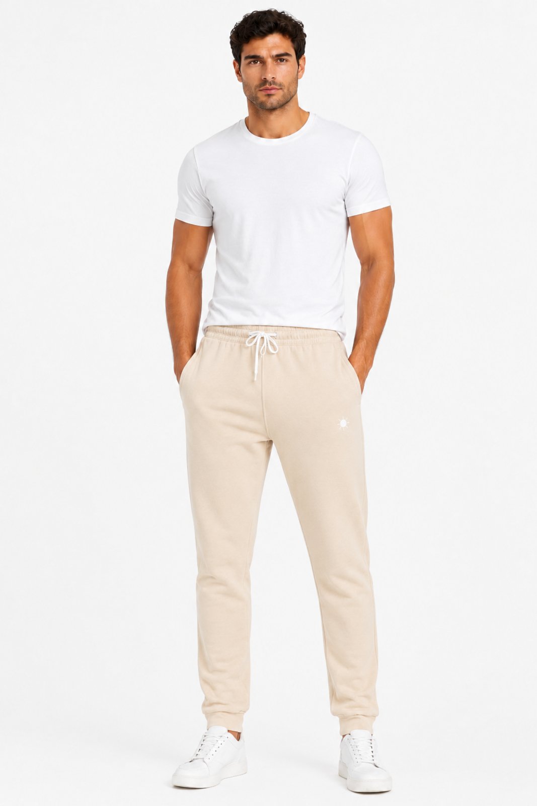 Calça D Bell Outlet Fashion Elastano Bege