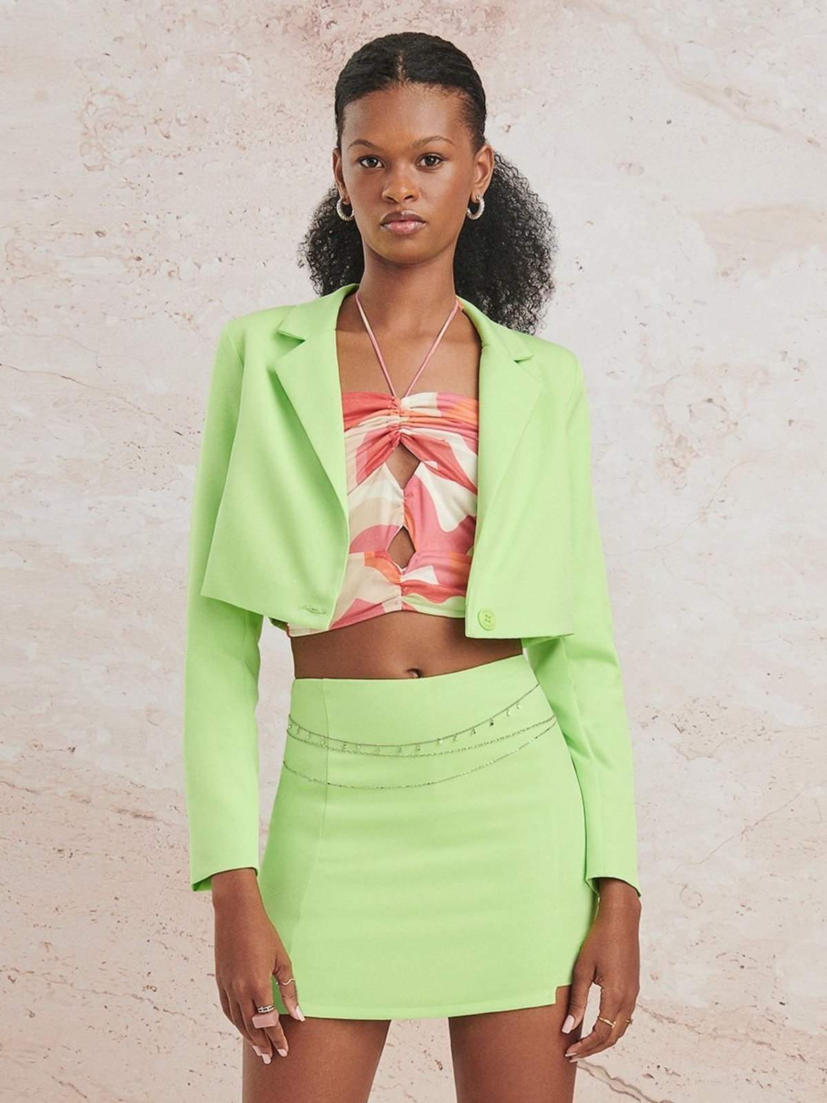 Blazer Cropped de Alfaiataria Lima