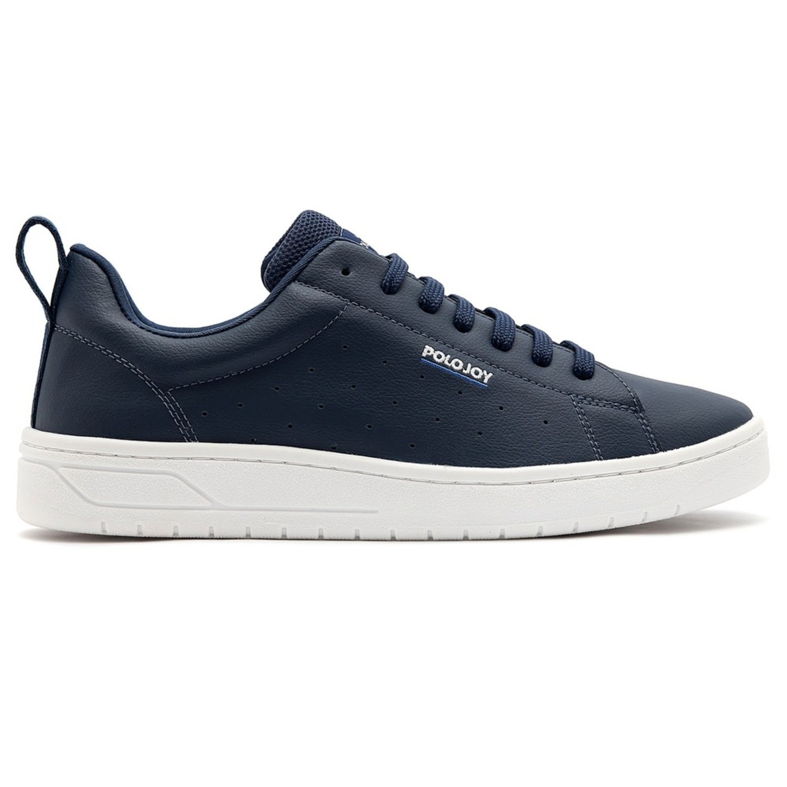 Tênis Masculino Casual Polo Joy Confortavel Sola Alta Marinho