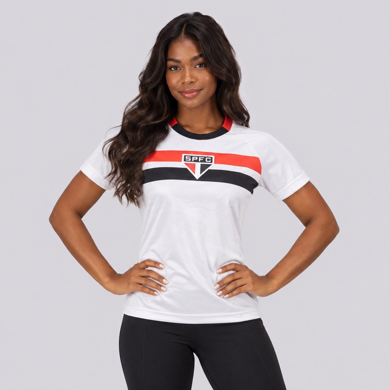 Camisa São Paulo Refrão Feminina Branca