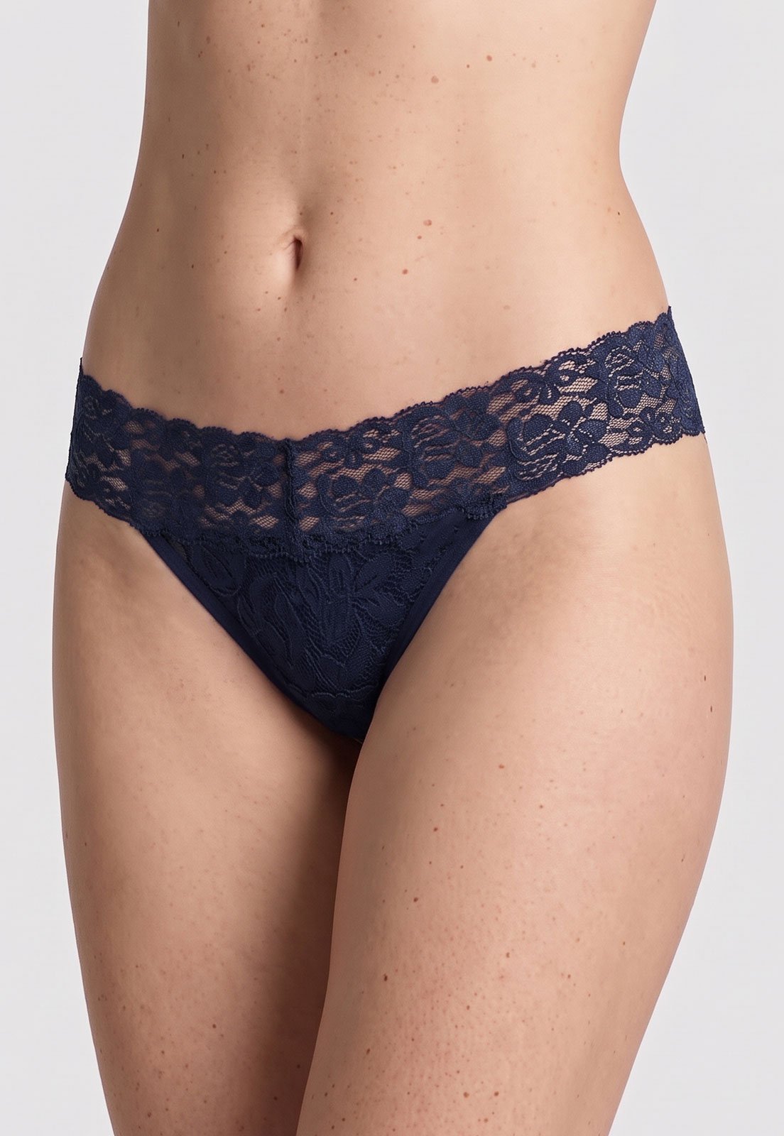 Calcinha Feminina Hope Biquíni Renda Azul-Marinho